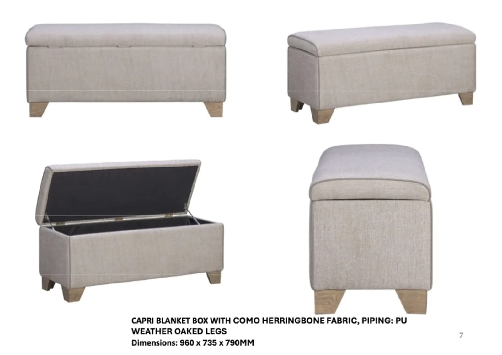 Capri Blanket Box