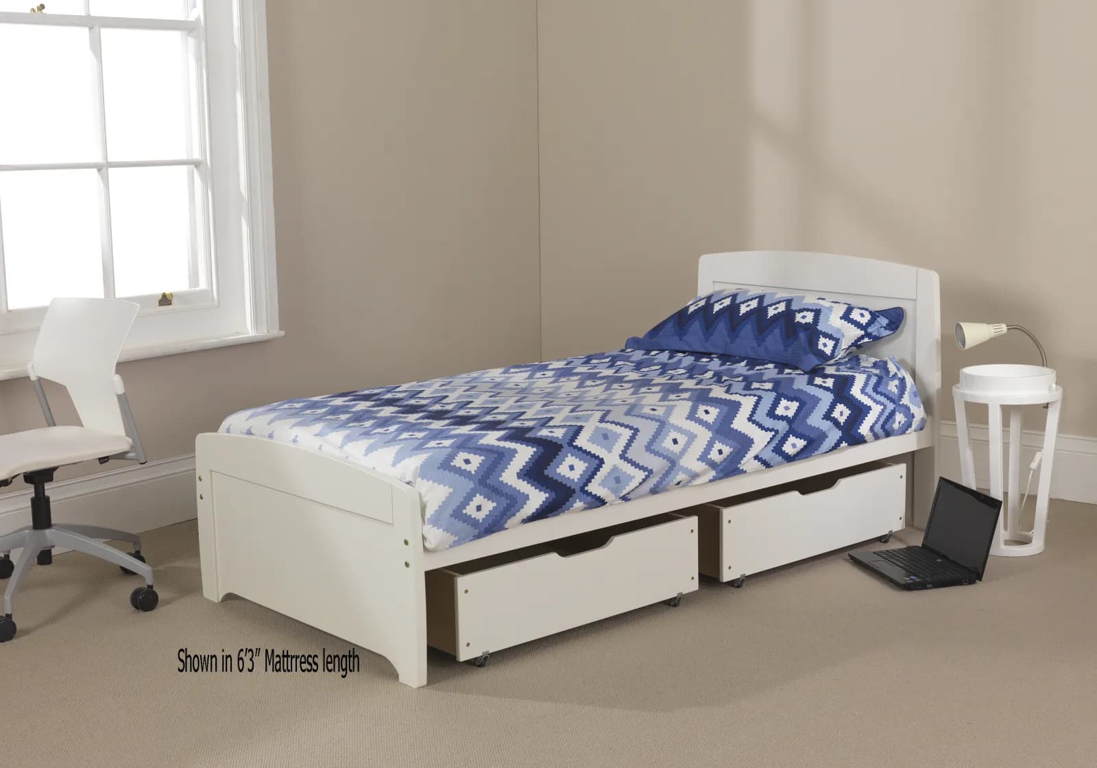 Rainbow Bed White