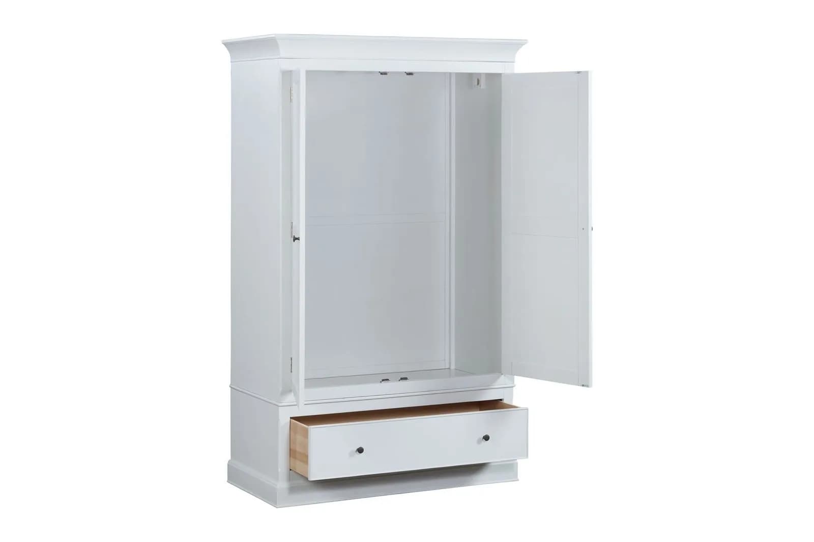 Verona Antique White Double Wardrobe
