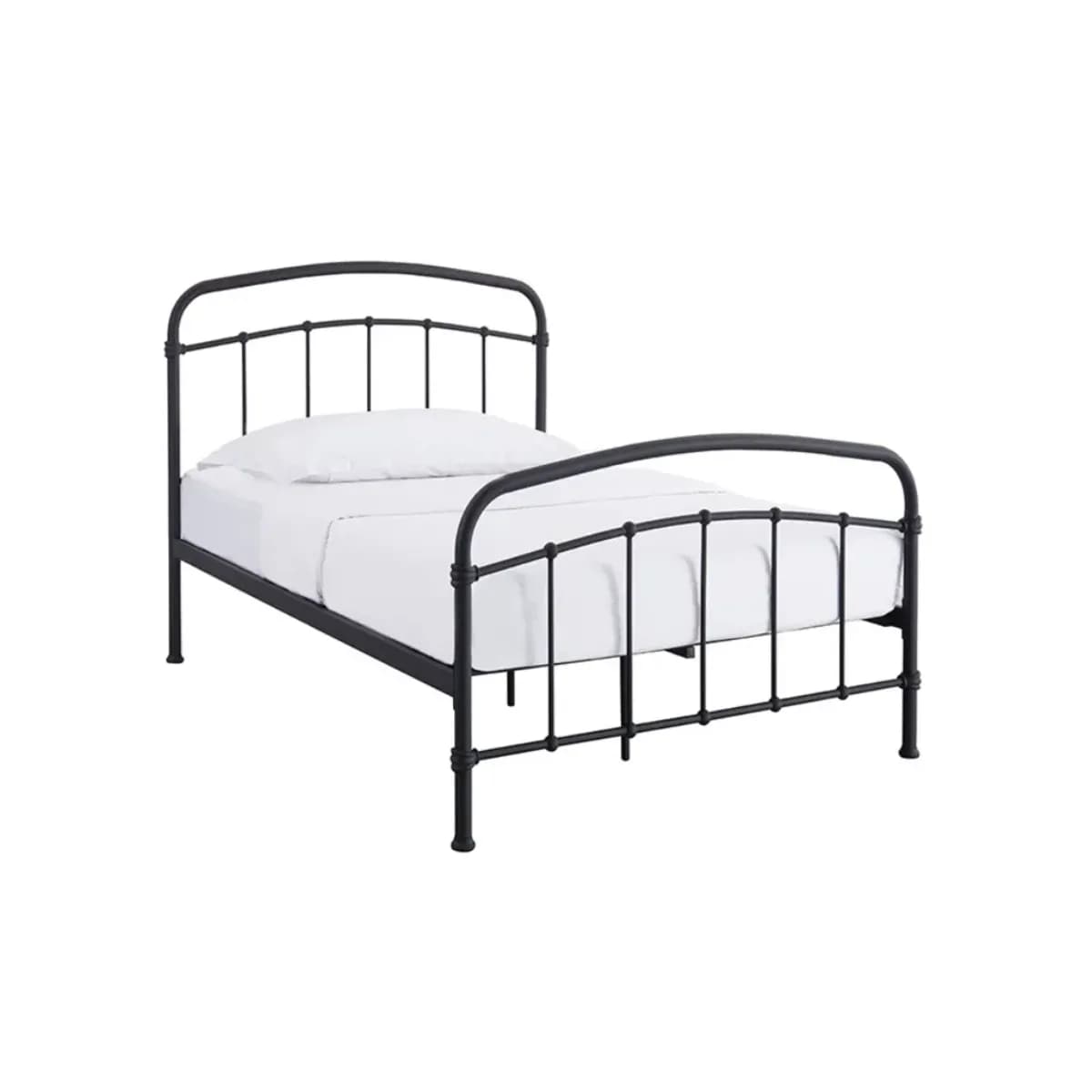 3'0 Halston Black Single Bed