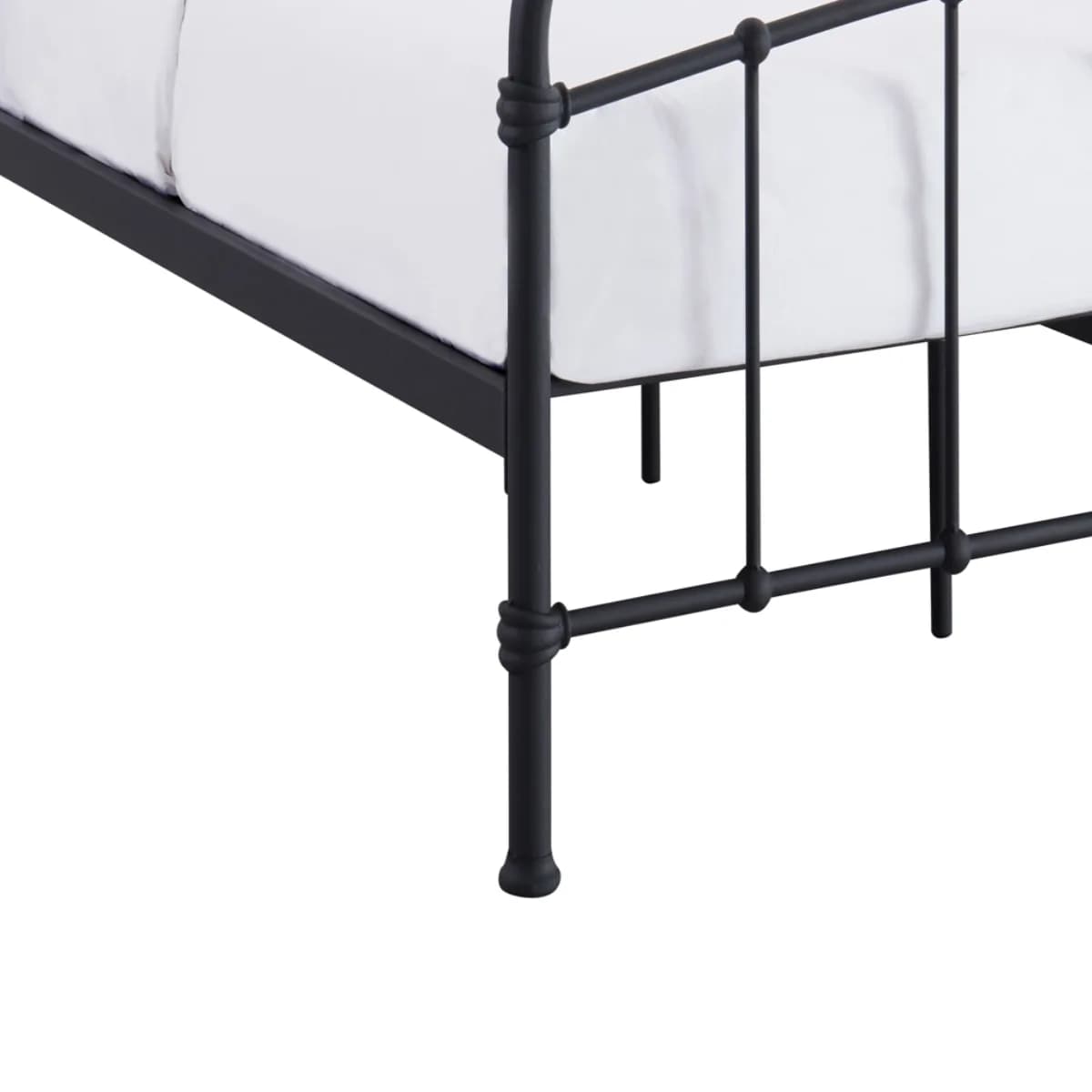 3'0 Halston Black Single Bed