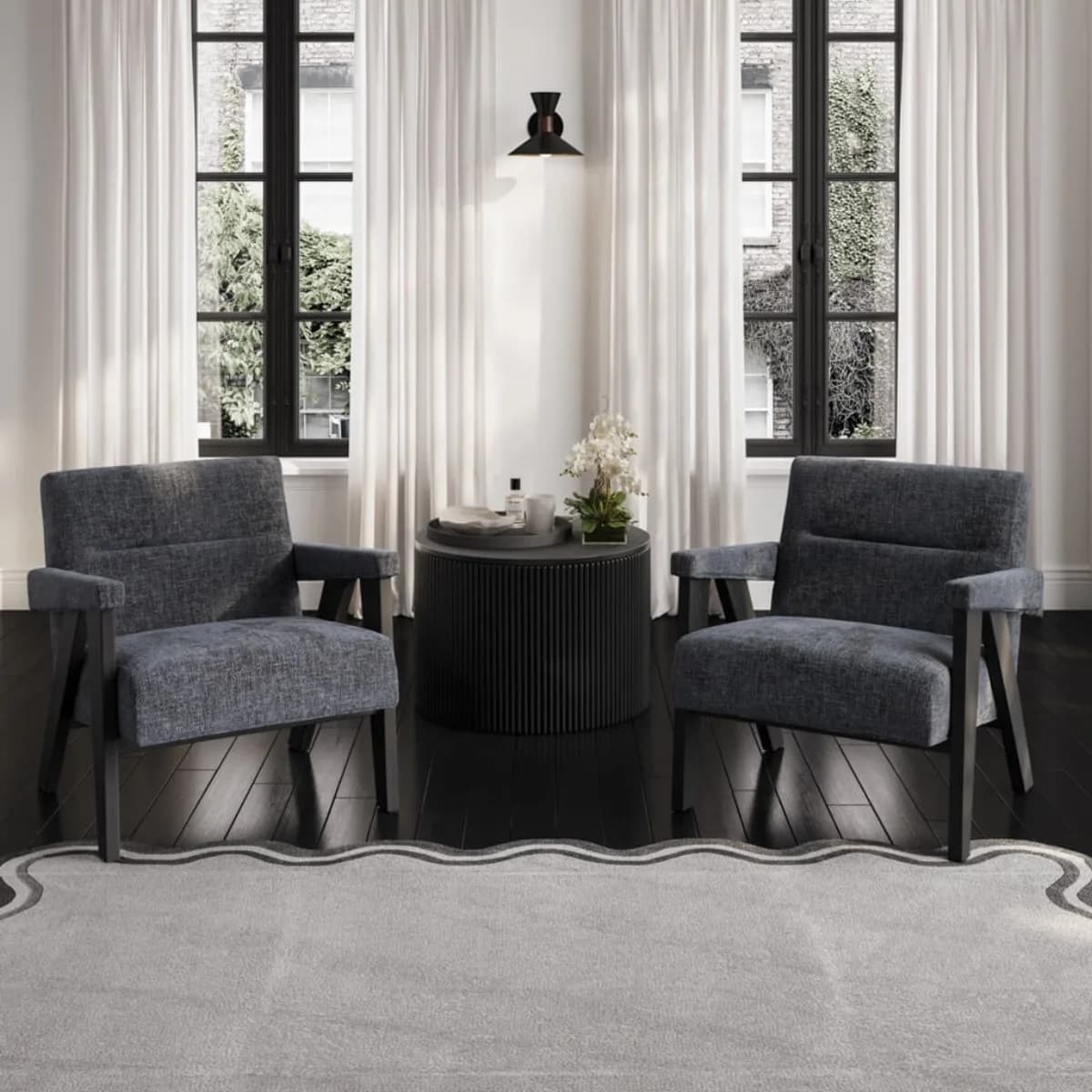 Abel Coal / Black Chair