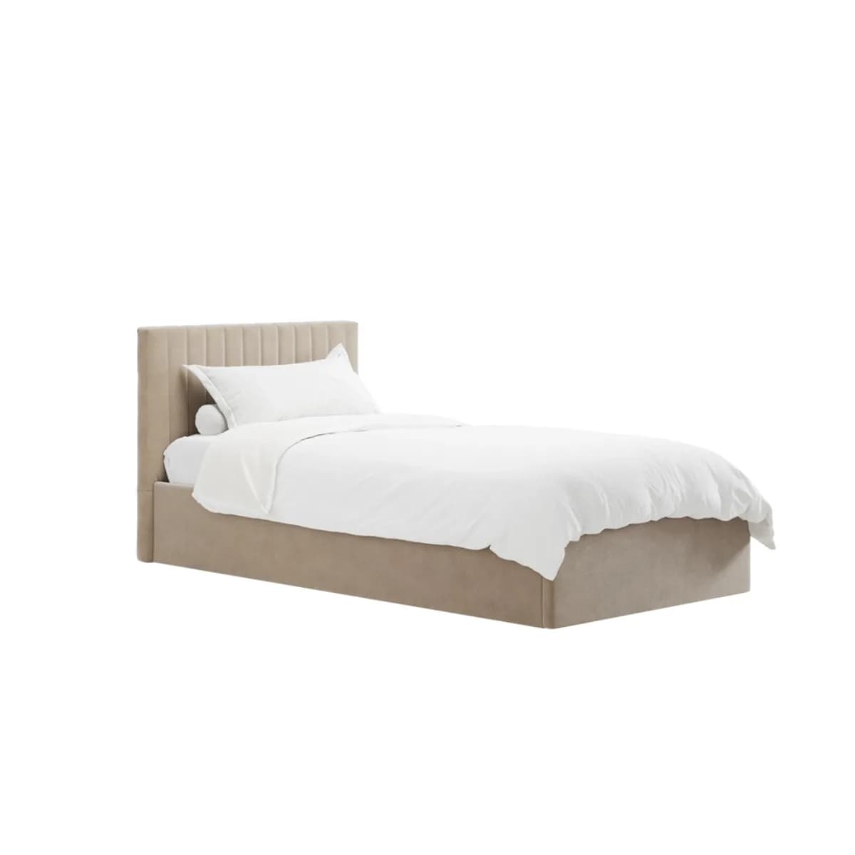 Berlin Beige Ottoman Single Bed