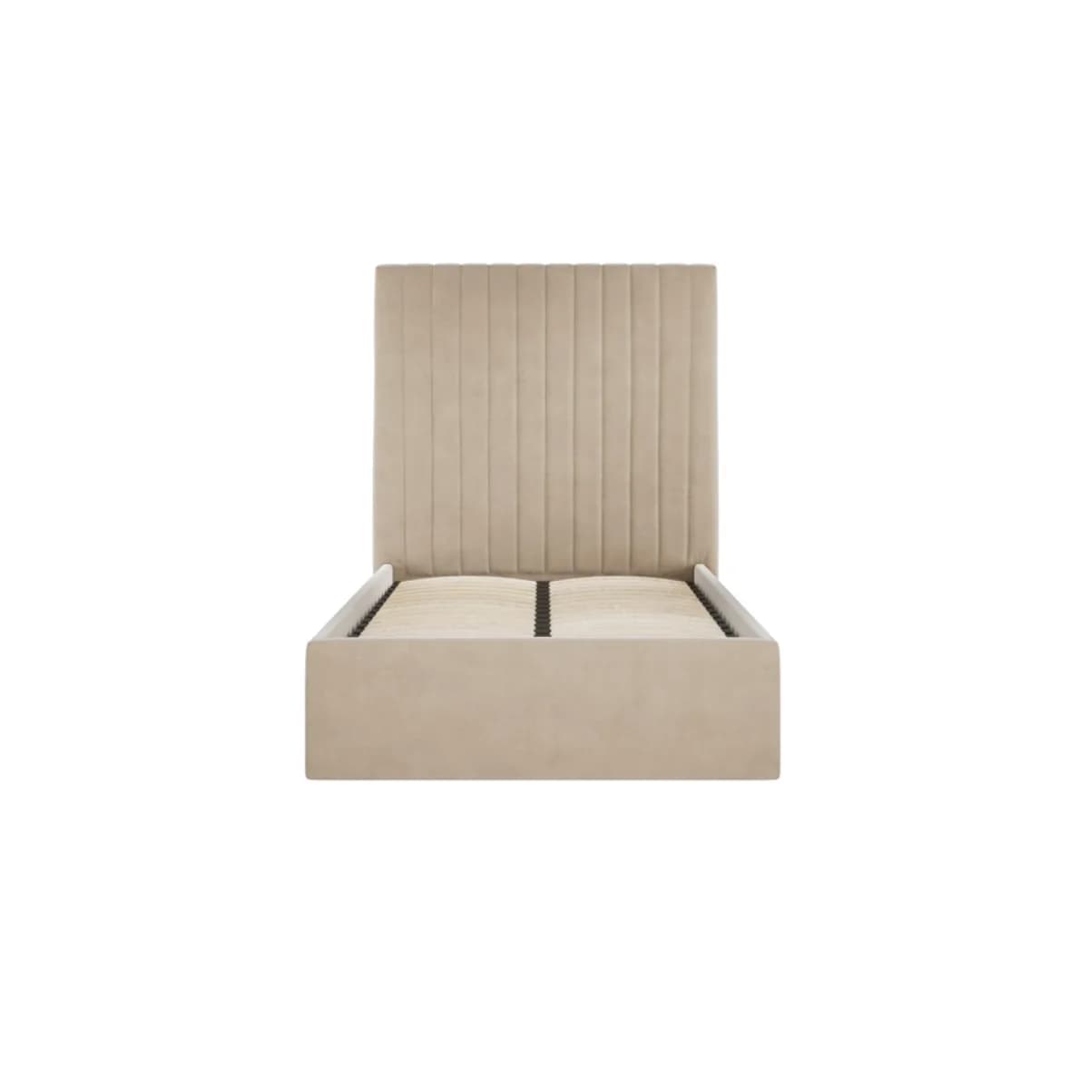 Berlin Beige Tall Ottoman Single Bed