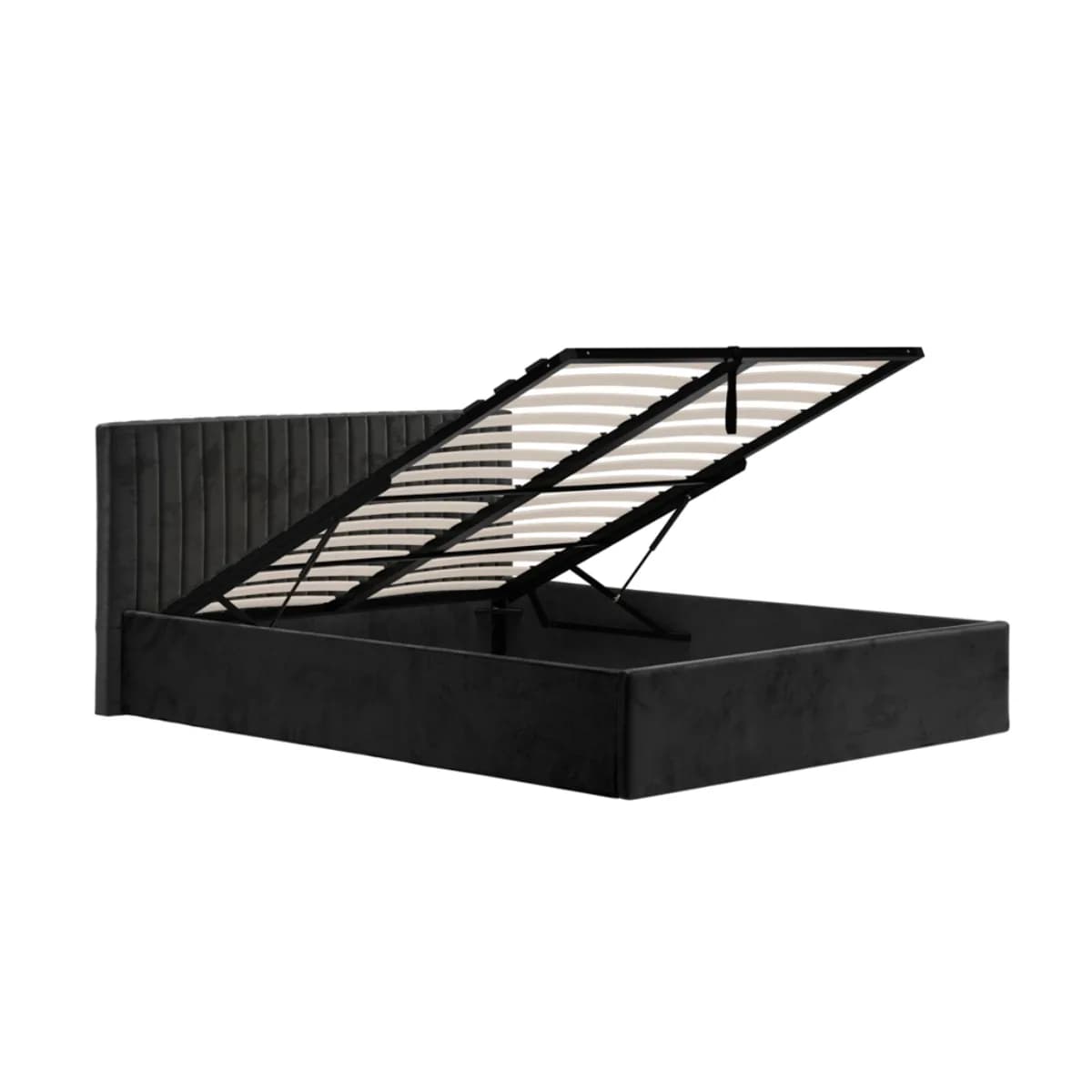 Berlin Black Ottoman King Size Bed