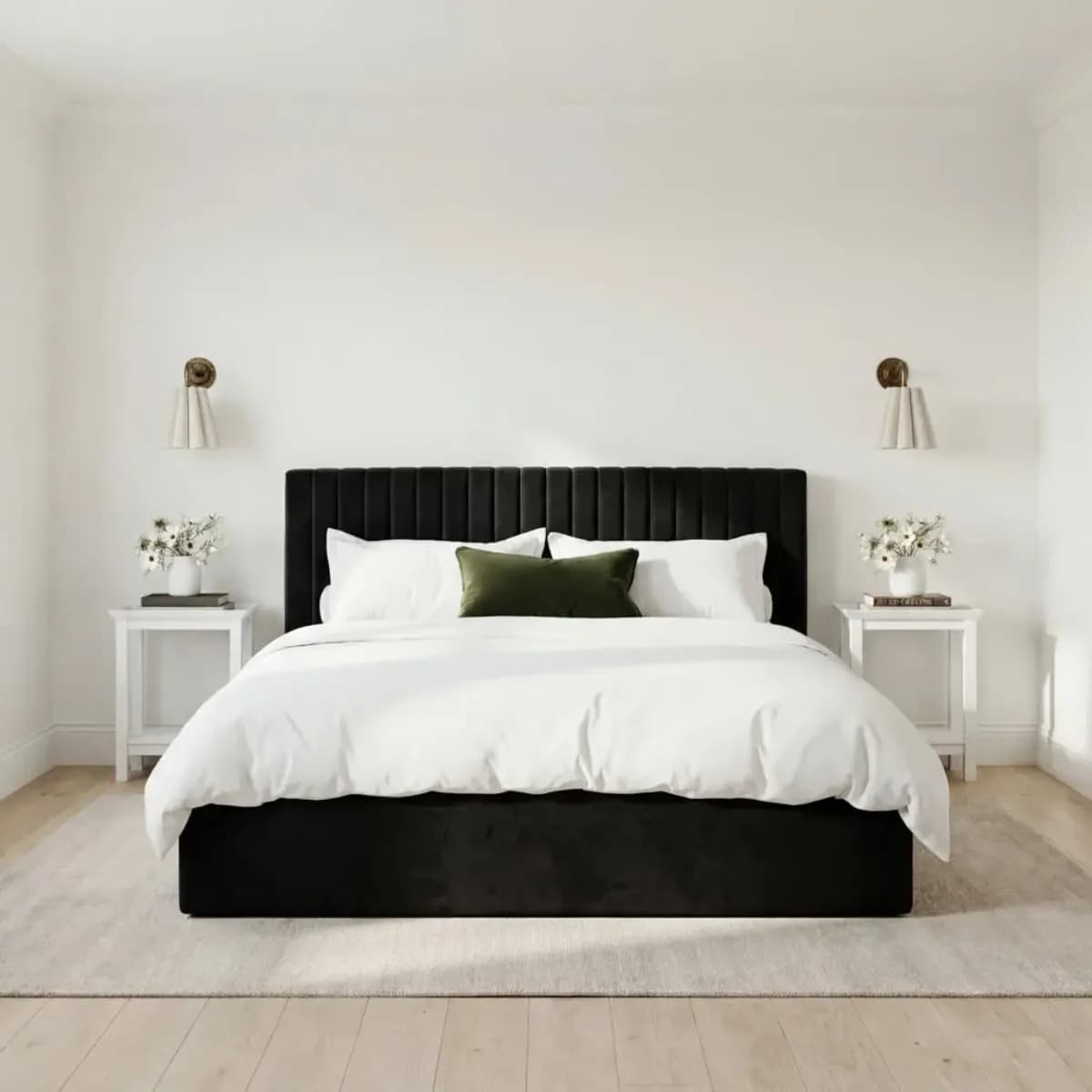 Berlin Black Ottoman King Size Bed
