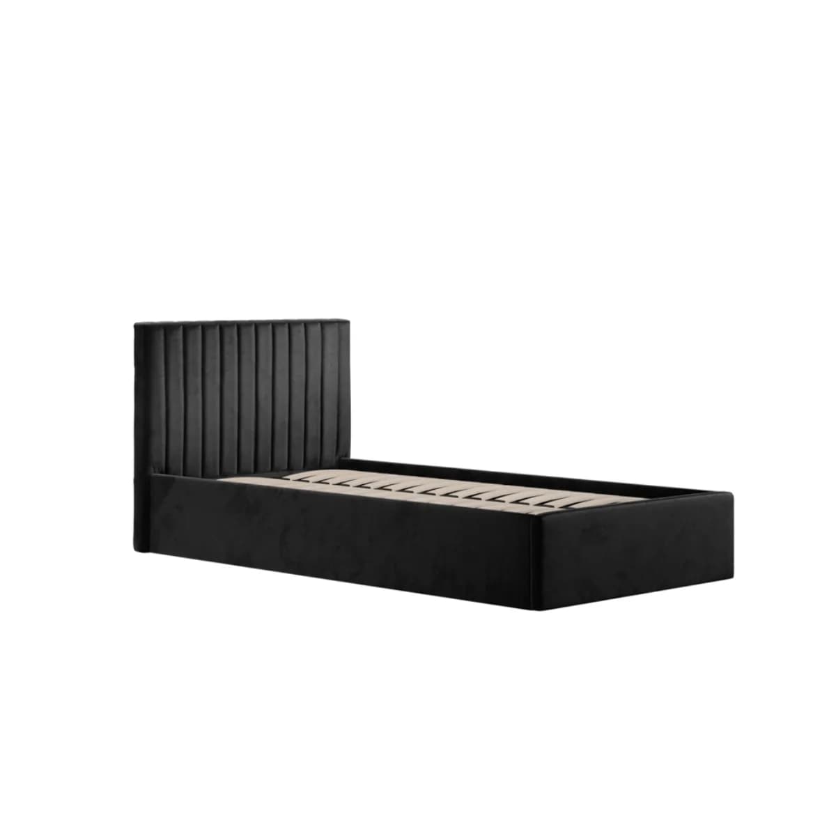 Berlin Black Ottoman Single Bed