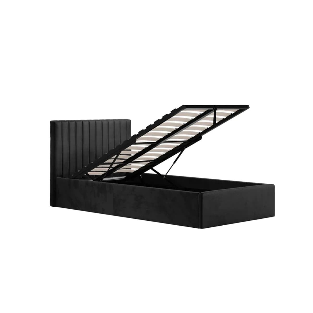 Berlin Black Ottoman Single Bed