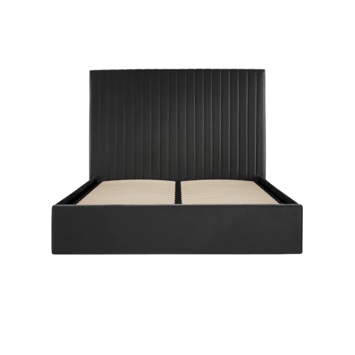 Berlin Black Tall Ottoman King Size Bed