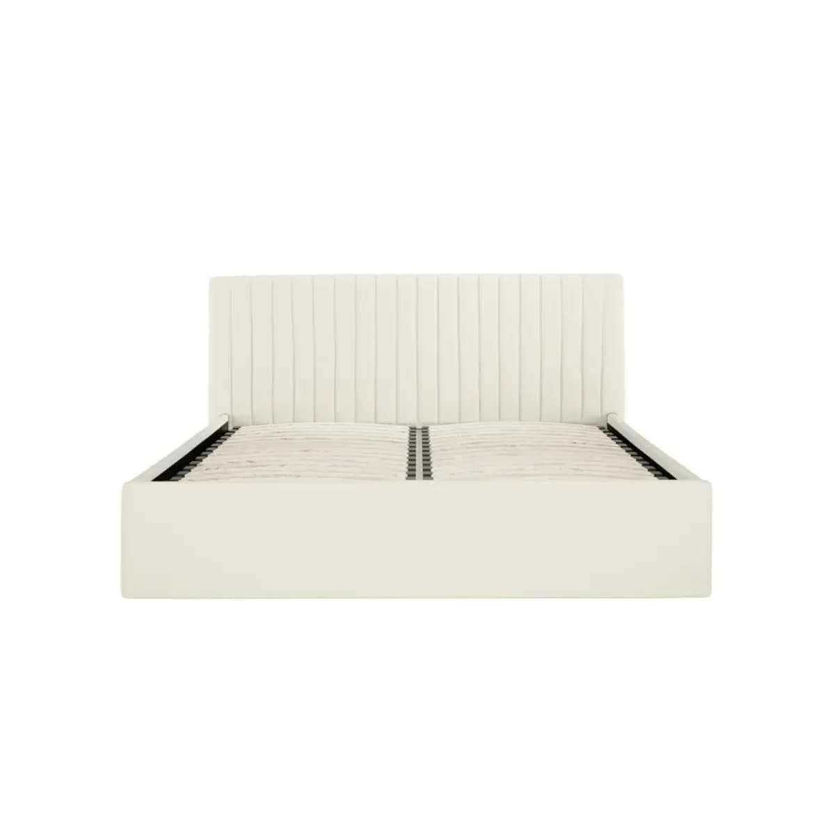Berlin Milk Ottoman Double Bed