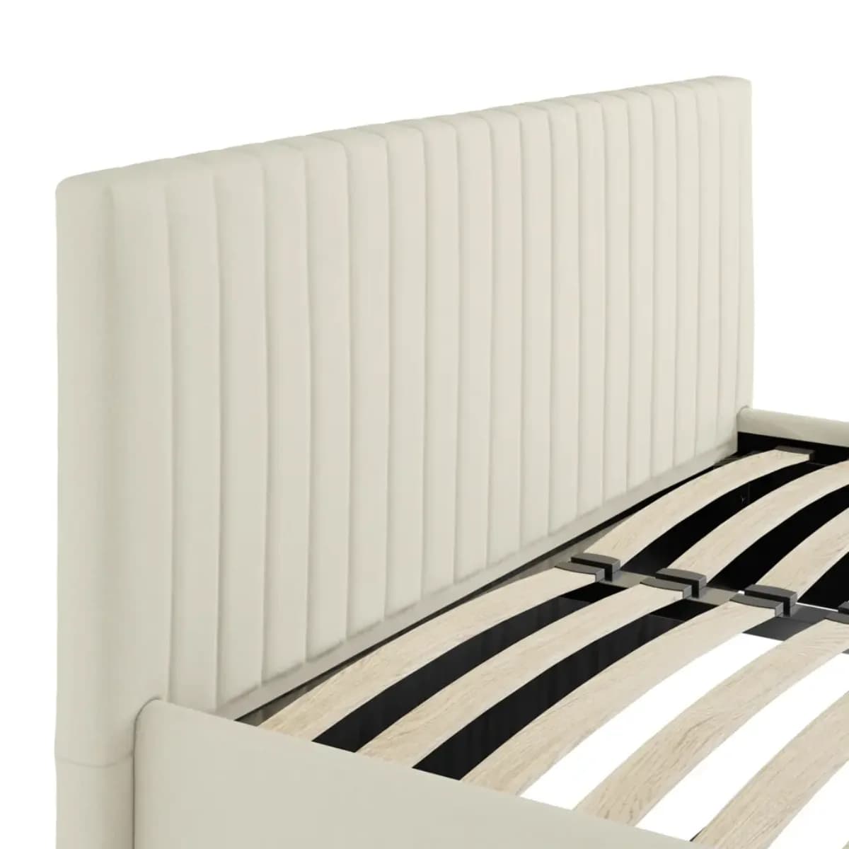 Berlin Milk Ottoman King Size Bed