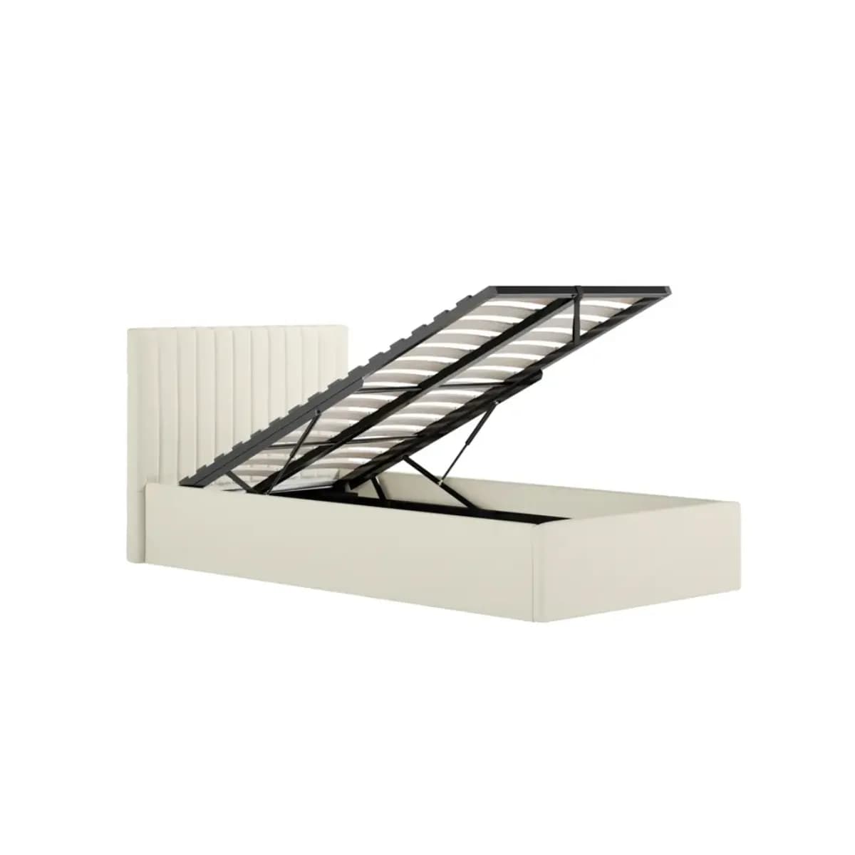 Berlin Milk Ottoman Single Bed