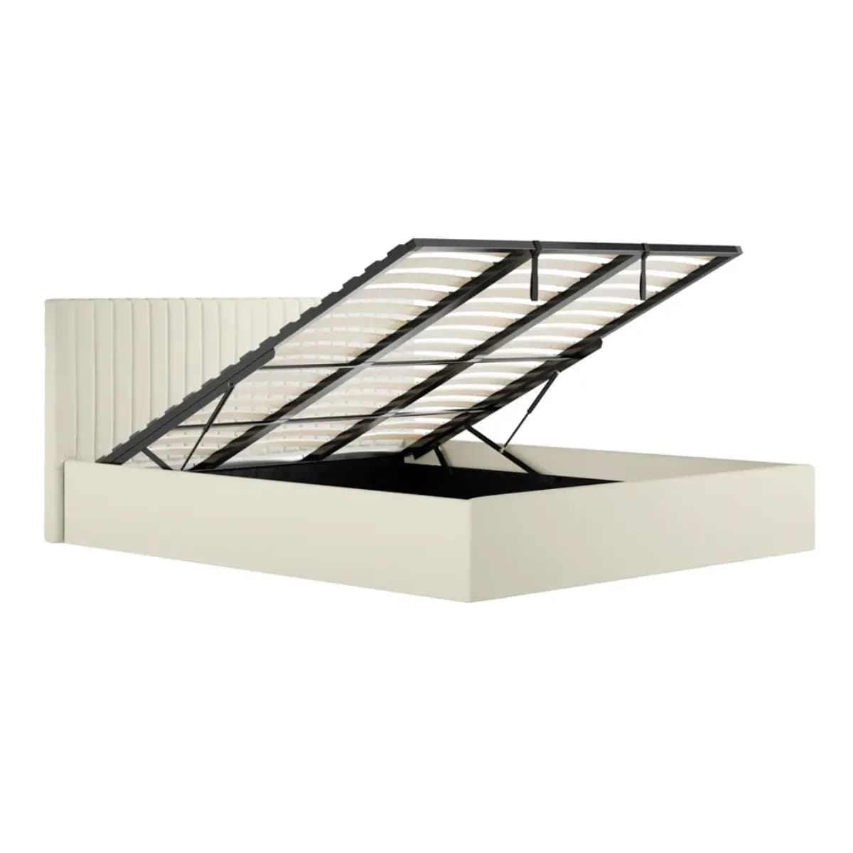 Berlin Milk Ottoman Super King Size Bed