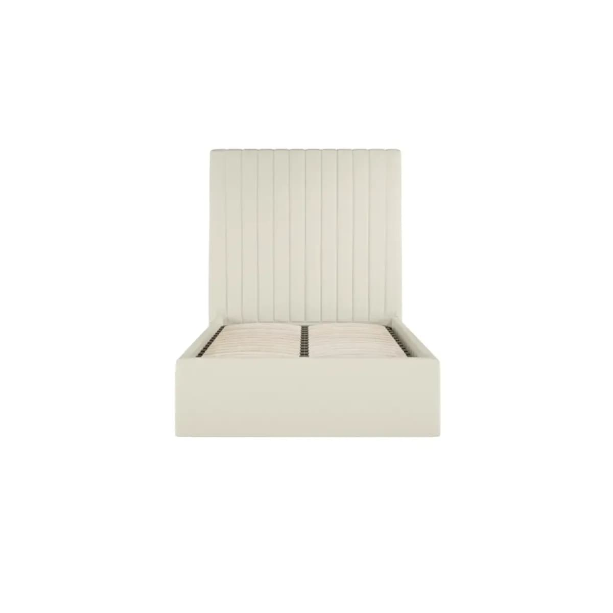Berlin Milk Tall Ottoman Single Bed
