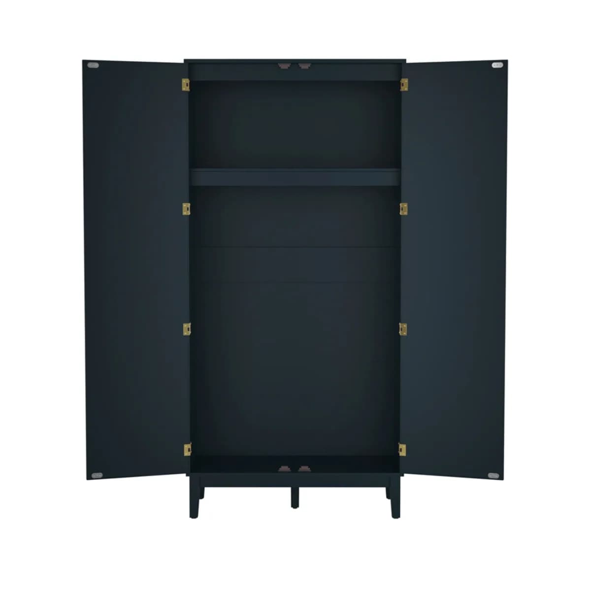 Bordeaux Blue 2 Door Wardrobe