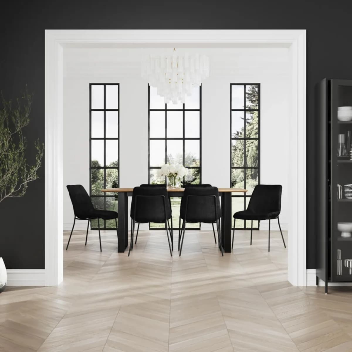 Carlo Black / Black Dining Chair