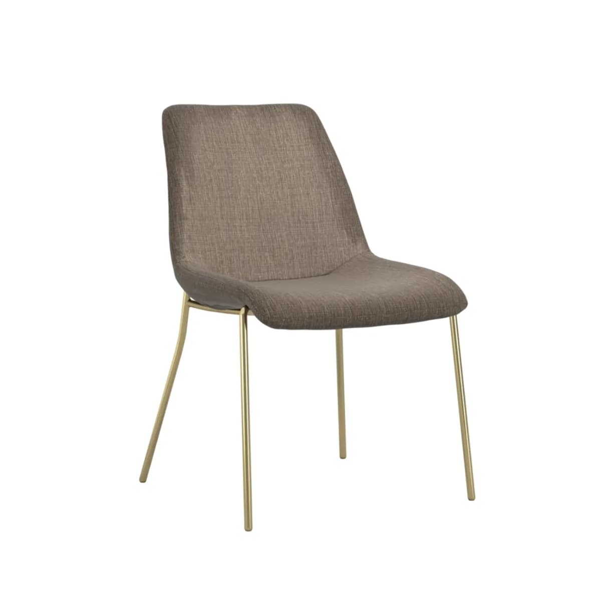 Carlo Taupe / Gold Dining Chair