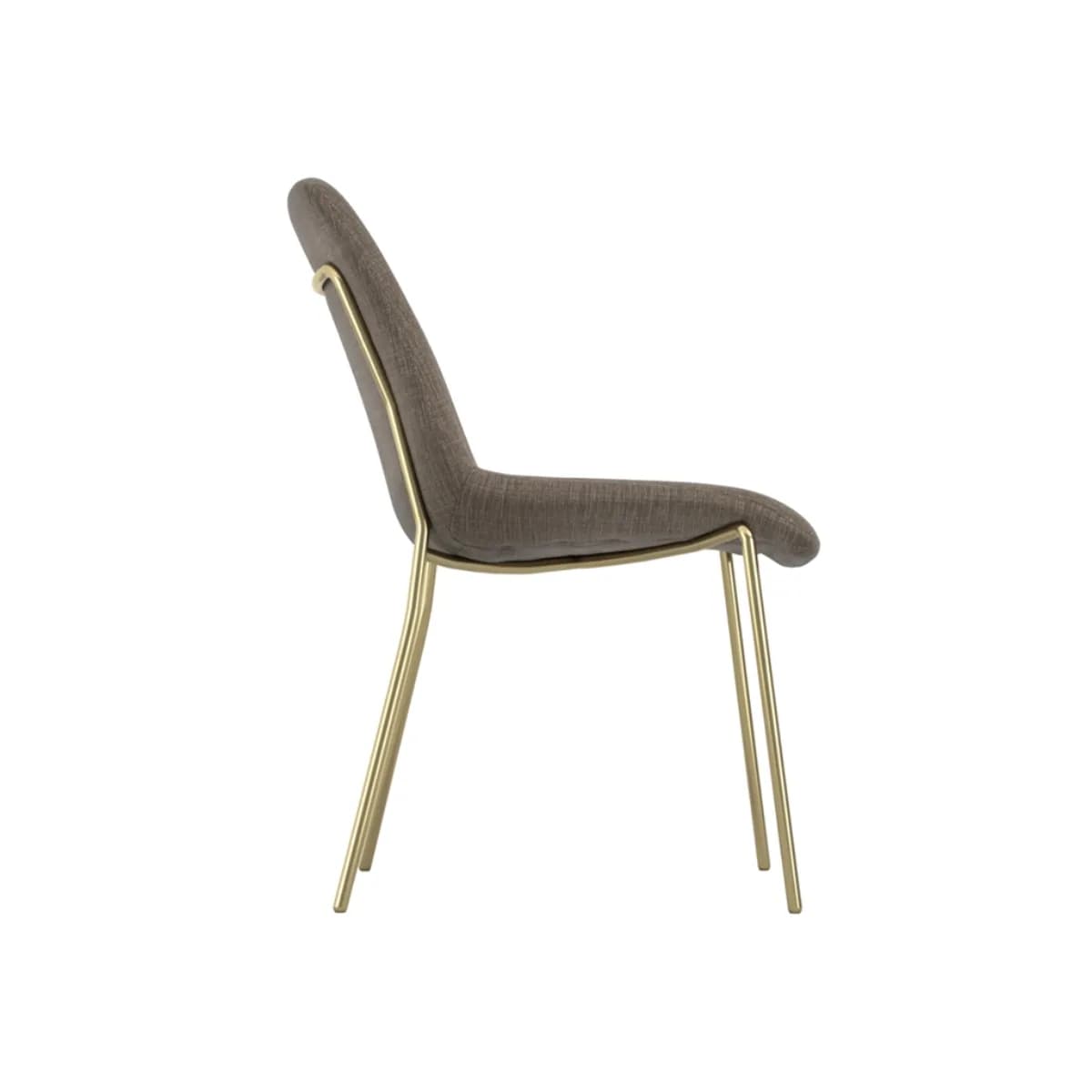 Carlo Taupe / Gold Dining Chair
