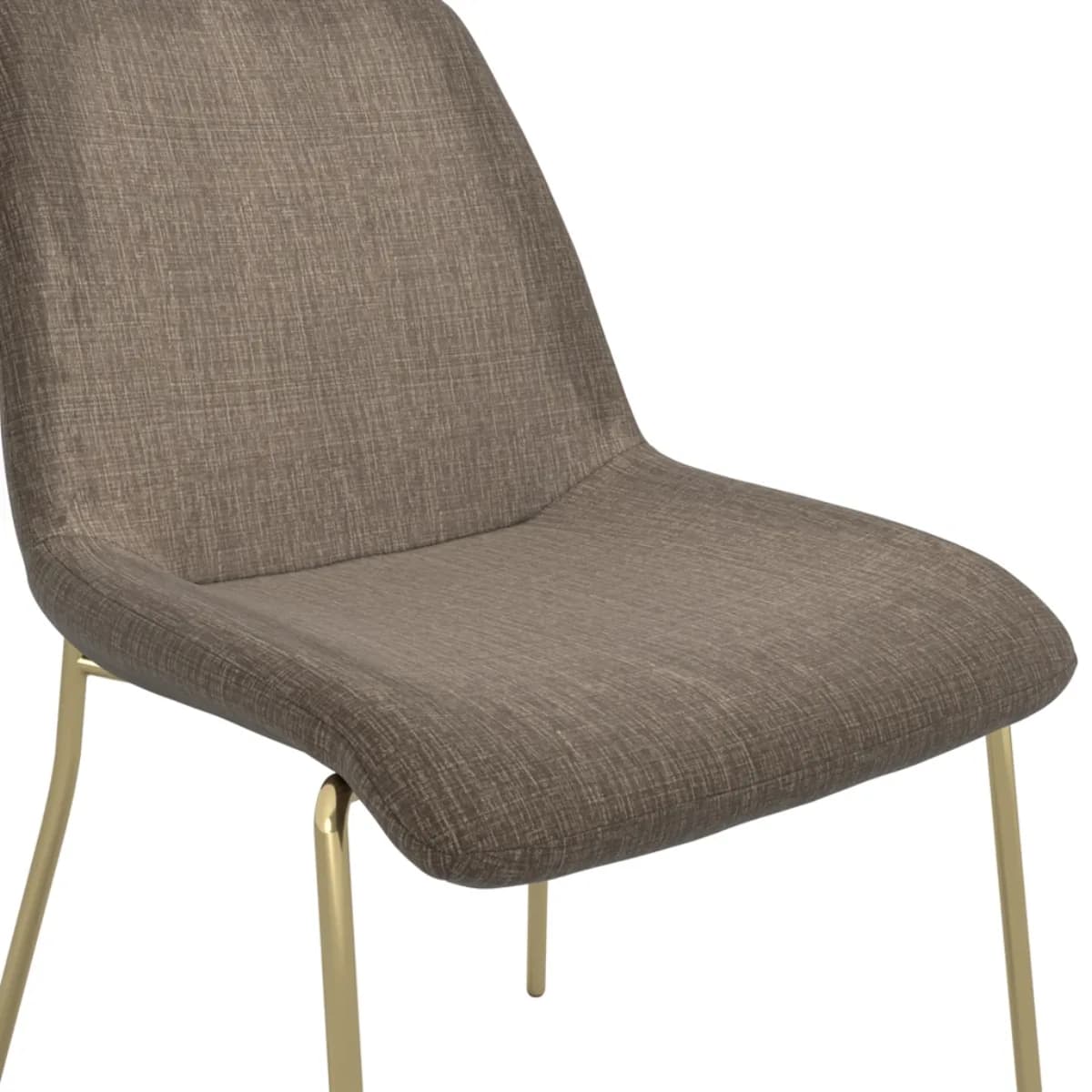 Carlo Taupe / Gold Dining Chair