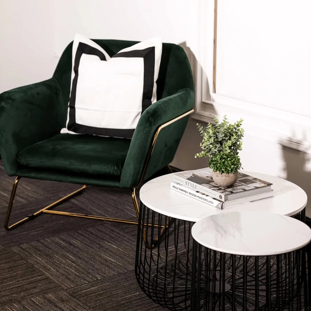Charles Armchair Racing Green
