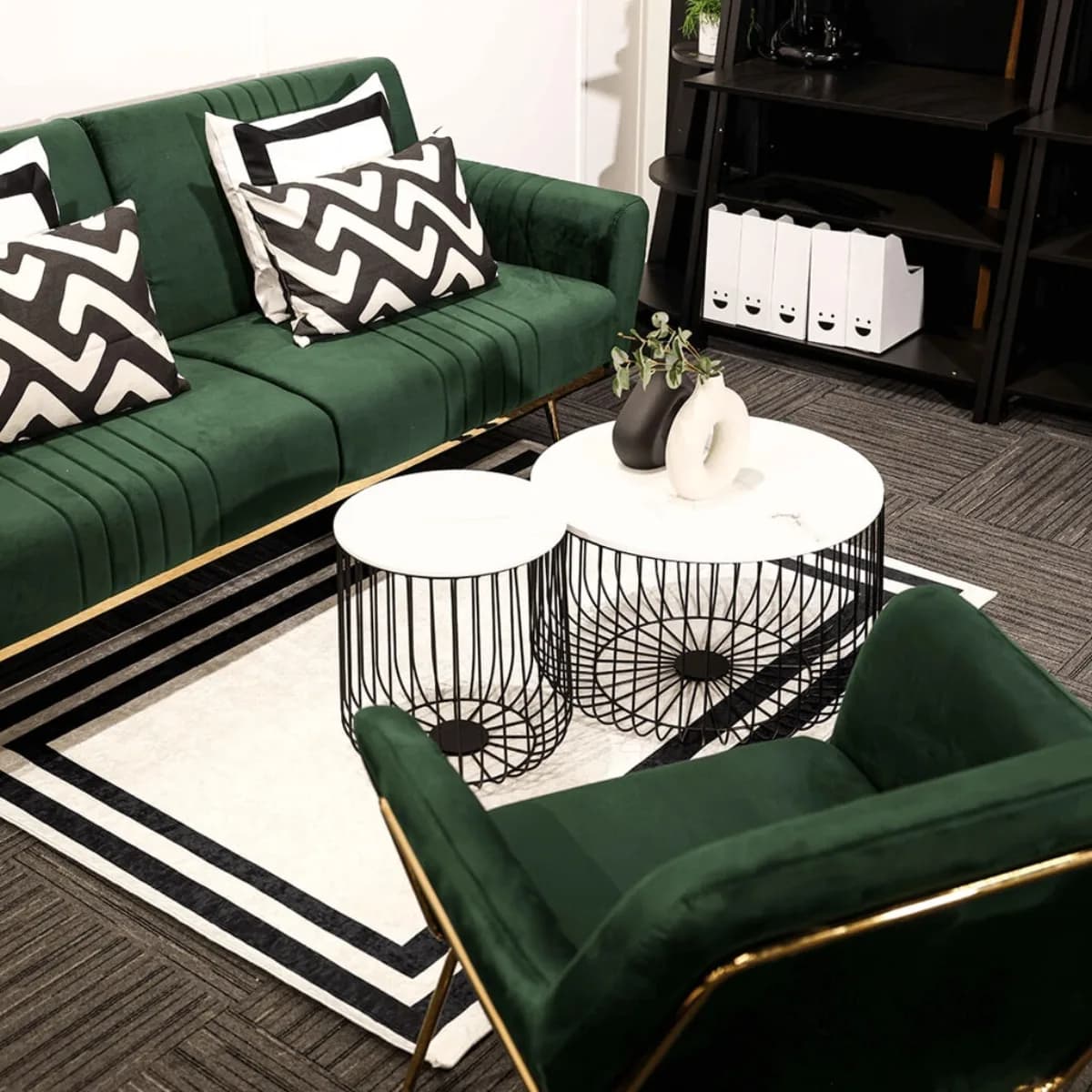 Charles Armchair Racing Green