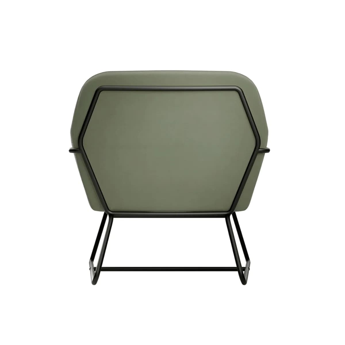 Charles Armchair Sage Velvet / Matte Black