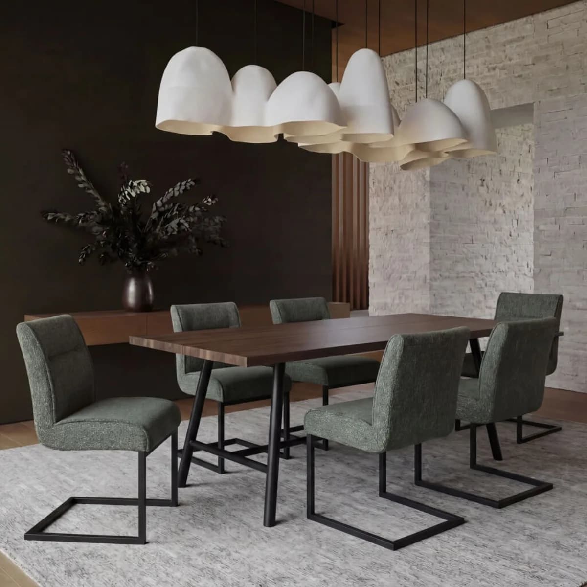Cleaver Desert Sage / Black Dining Chair
