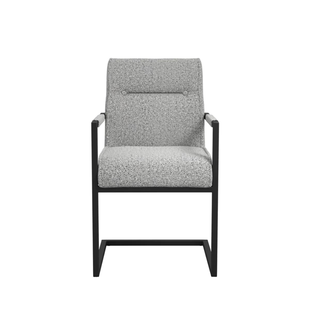 Cleaver Smoked Pearl / Black / Arms Dining Chair