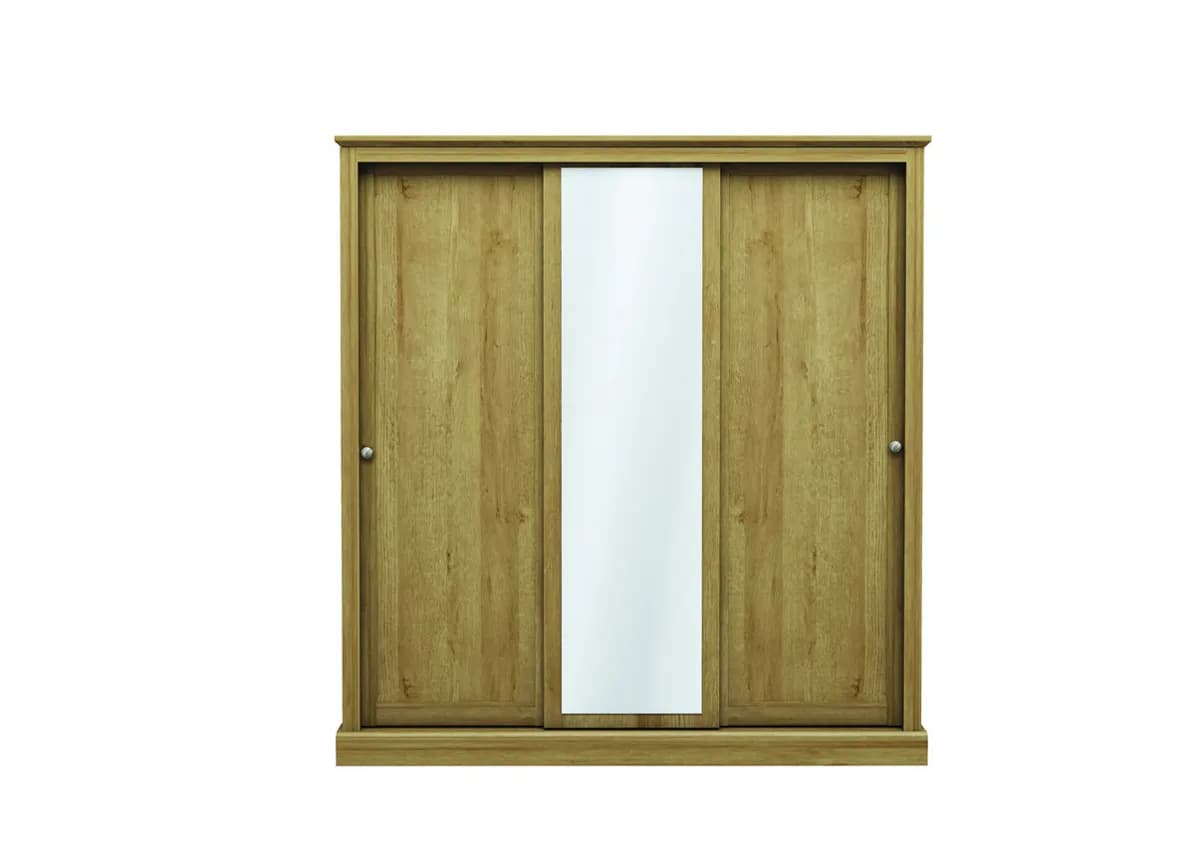 Devon Charcoal 3 Door Sliding Wardrobe