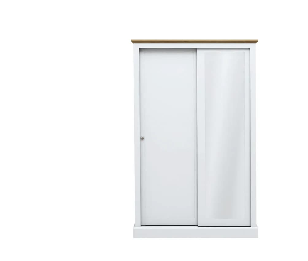 Devon White 2 Door Sliding Wardrobe