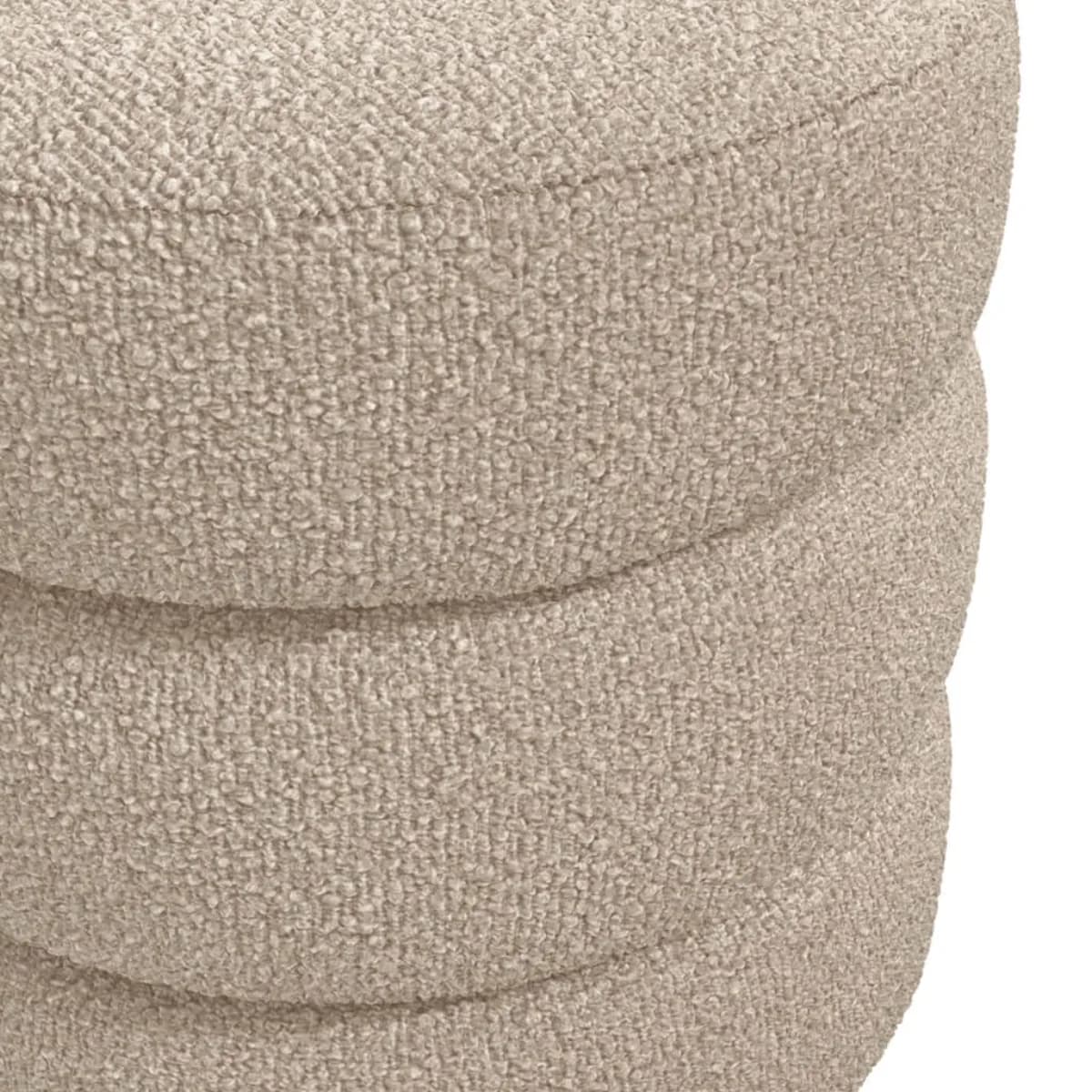 Emi Buff / Black Pouffe