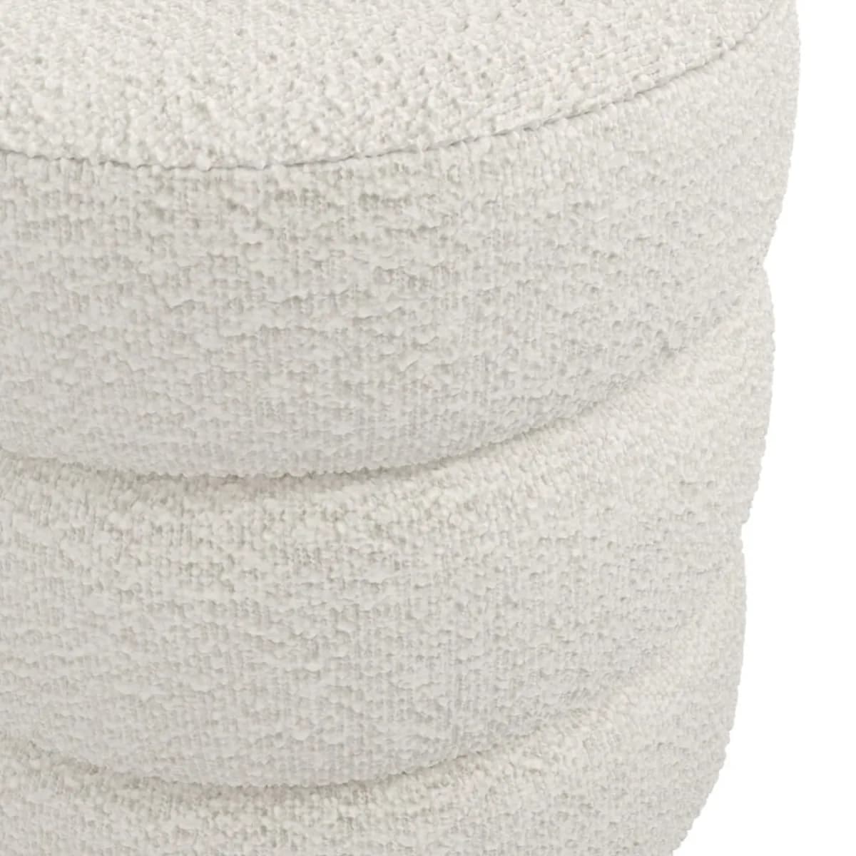 Emi Ivory / Black Pouffe