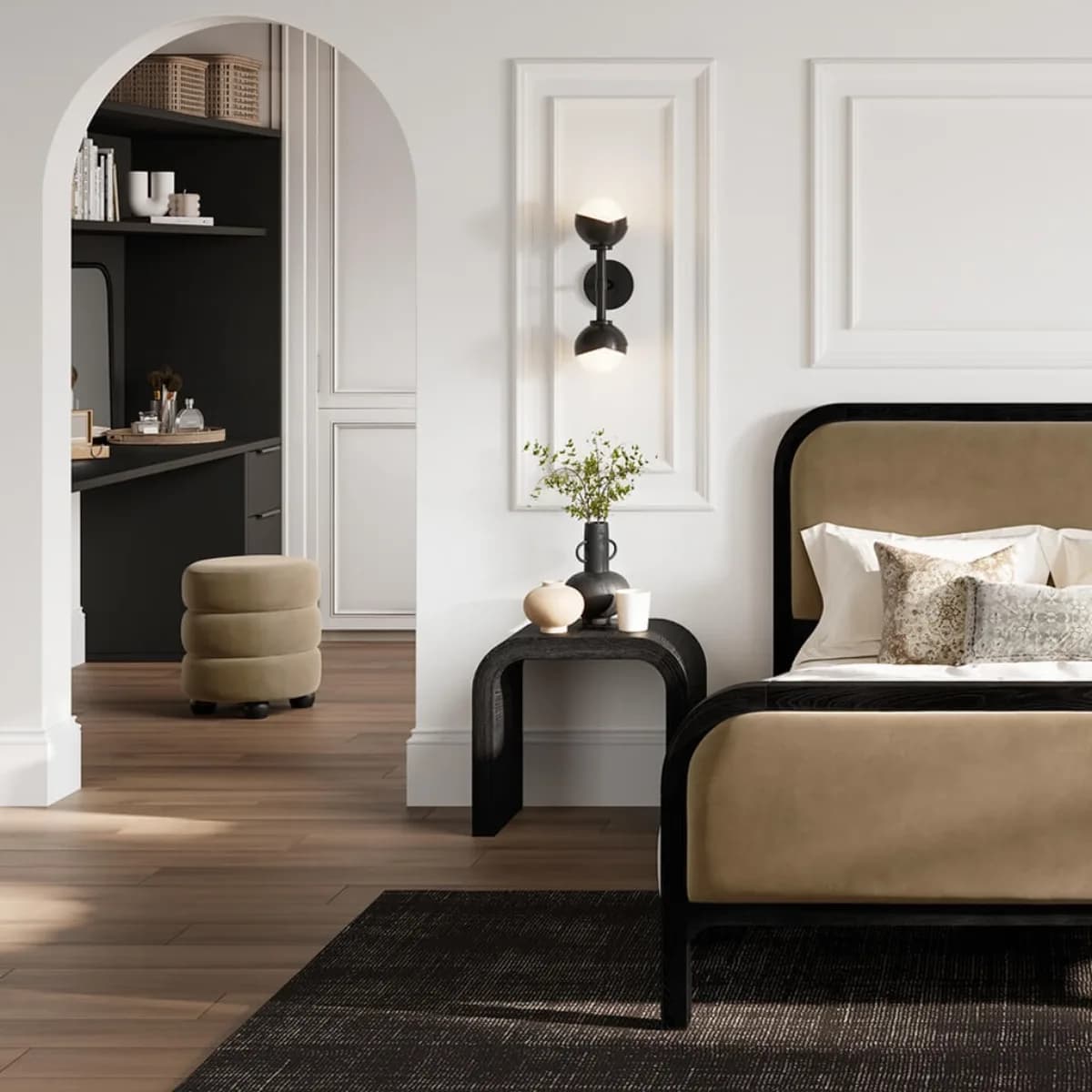 Emi Mole / Black Pouffe