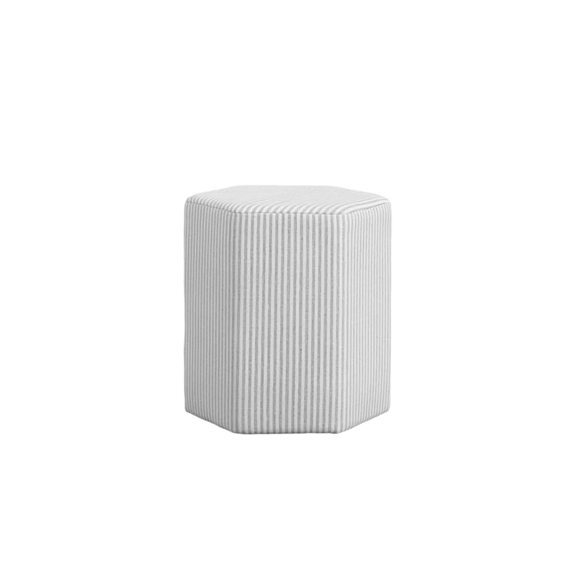 Harbour Grey Thin Stripe Stool