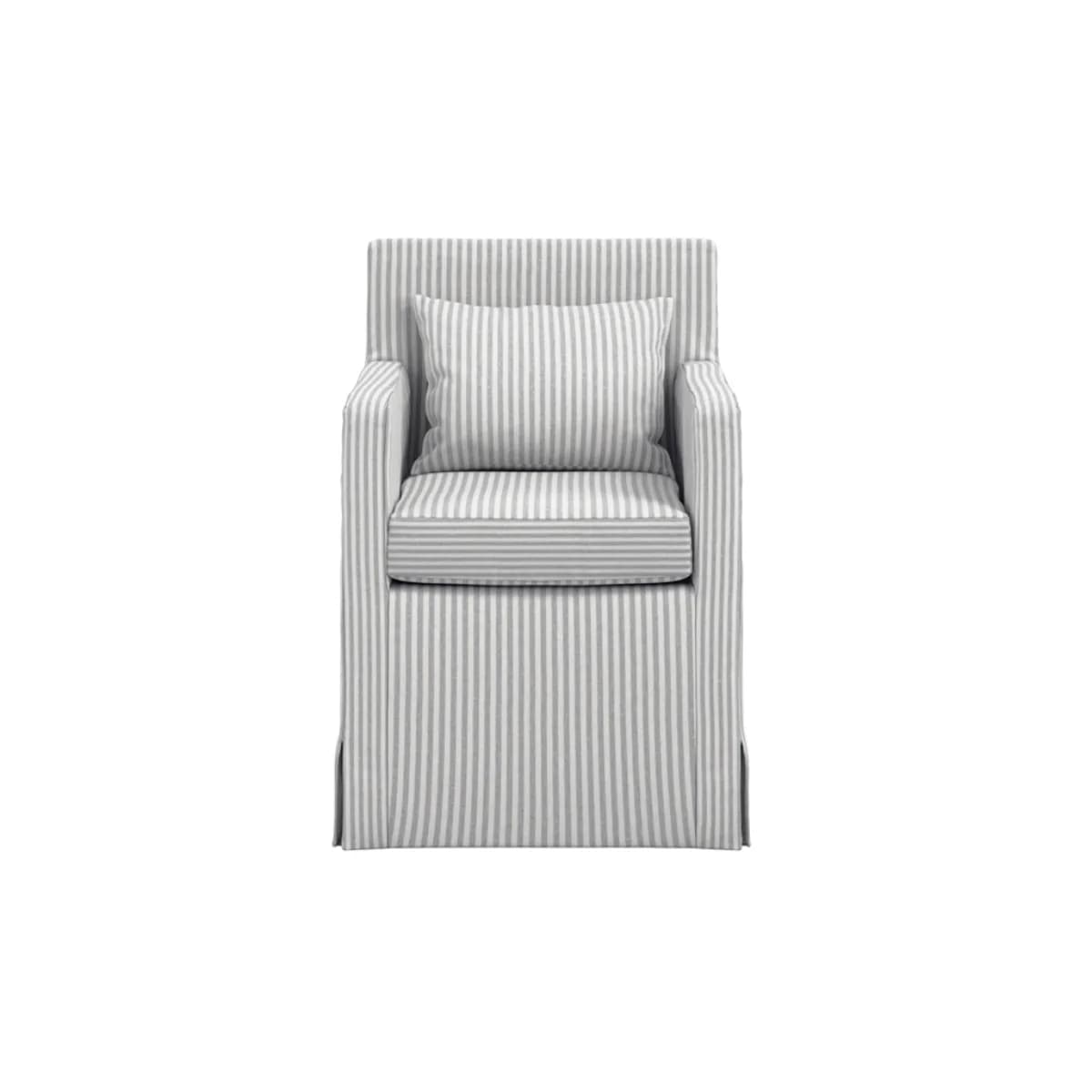 Hettie Grey Thin Stripe Dining Chair