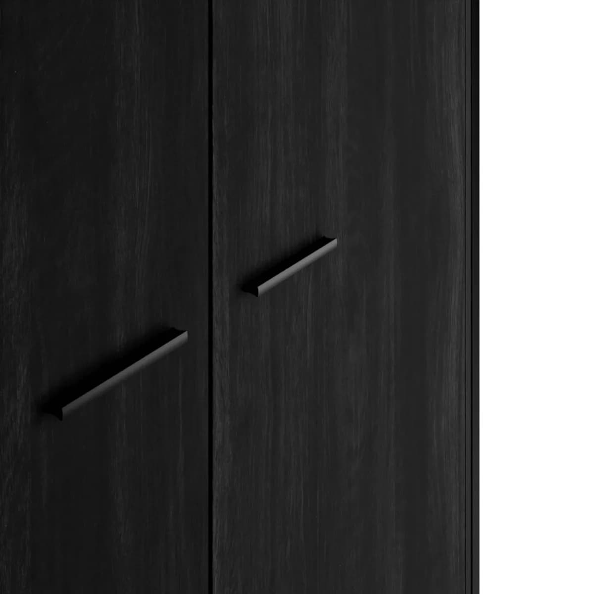 Hoxton Black 2 Door Wardrobe