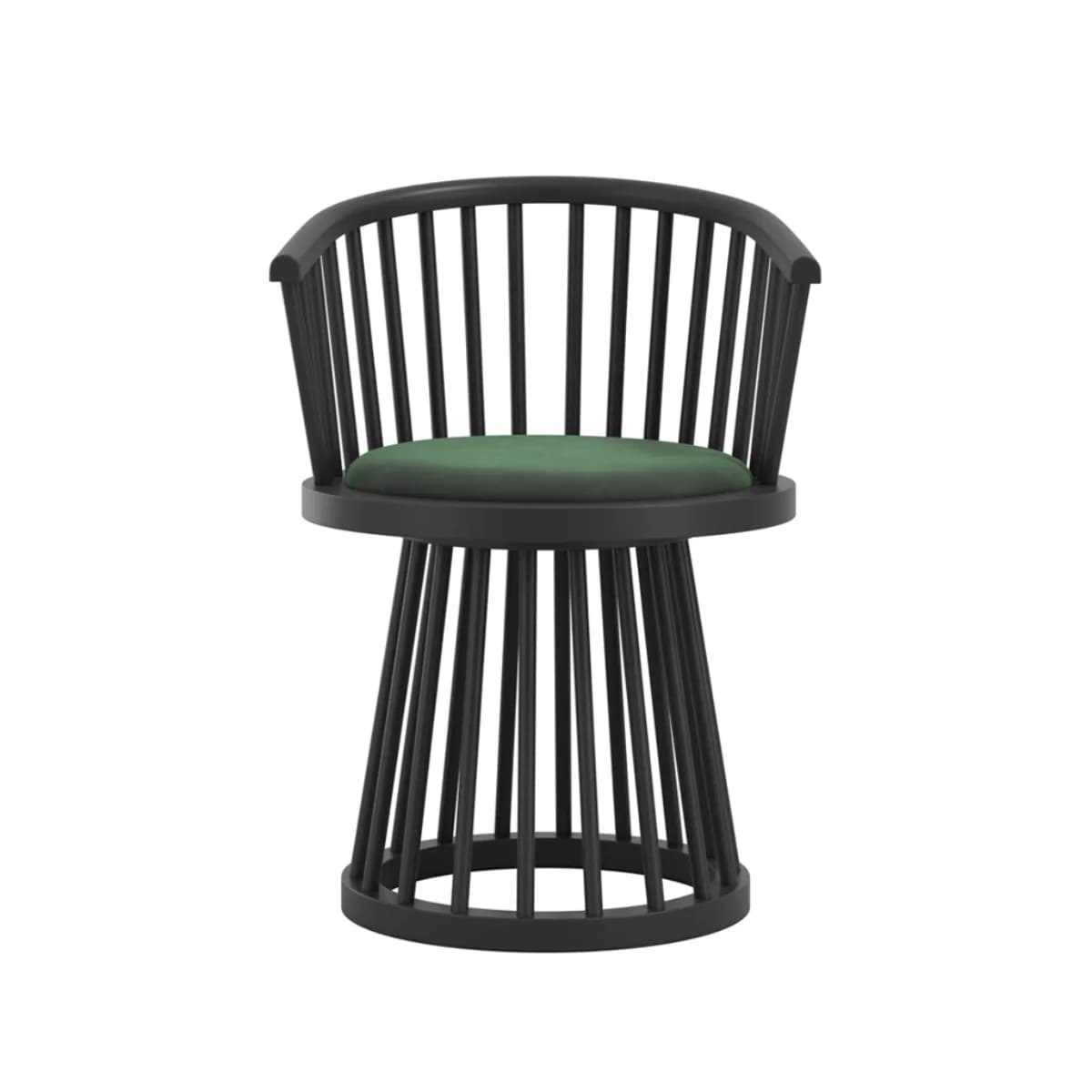 Lina Forest Green / Black Dining Chair