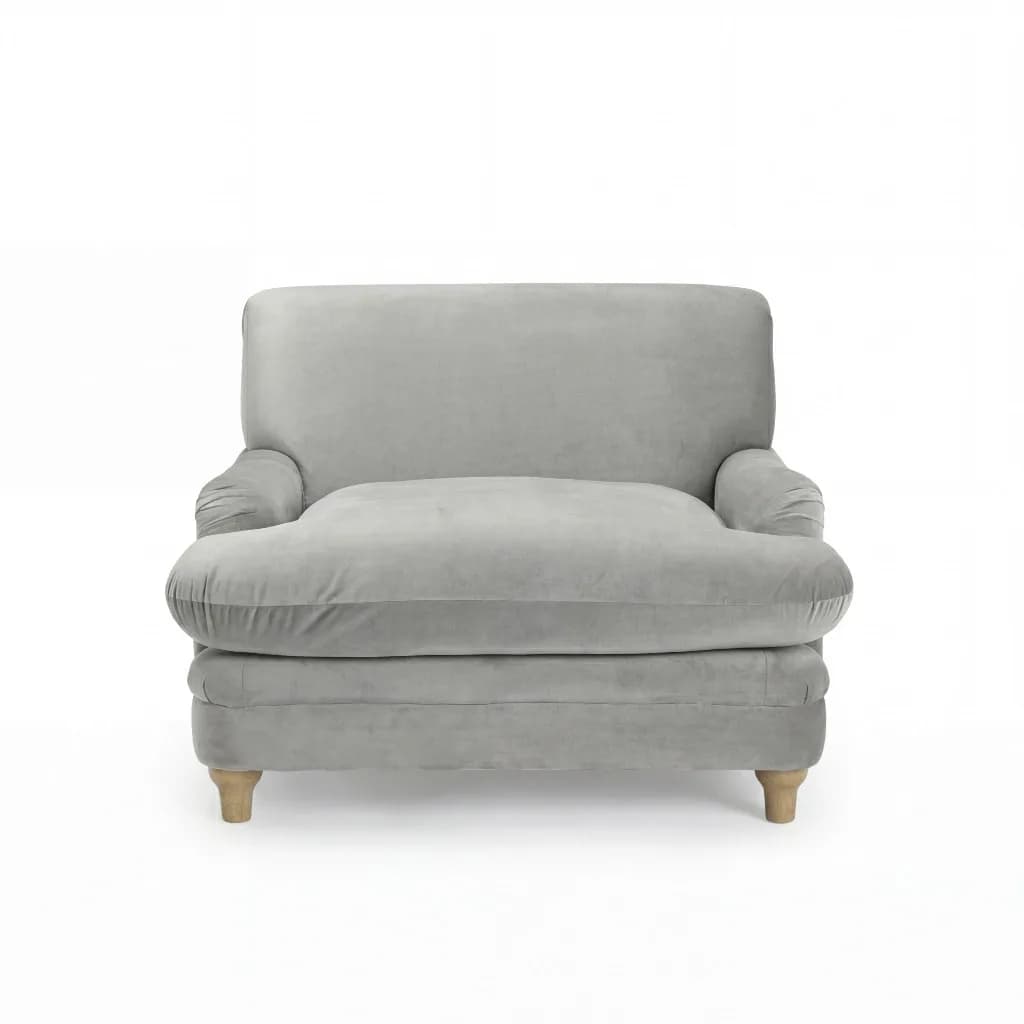 Plumpton Chair Grey Velvet