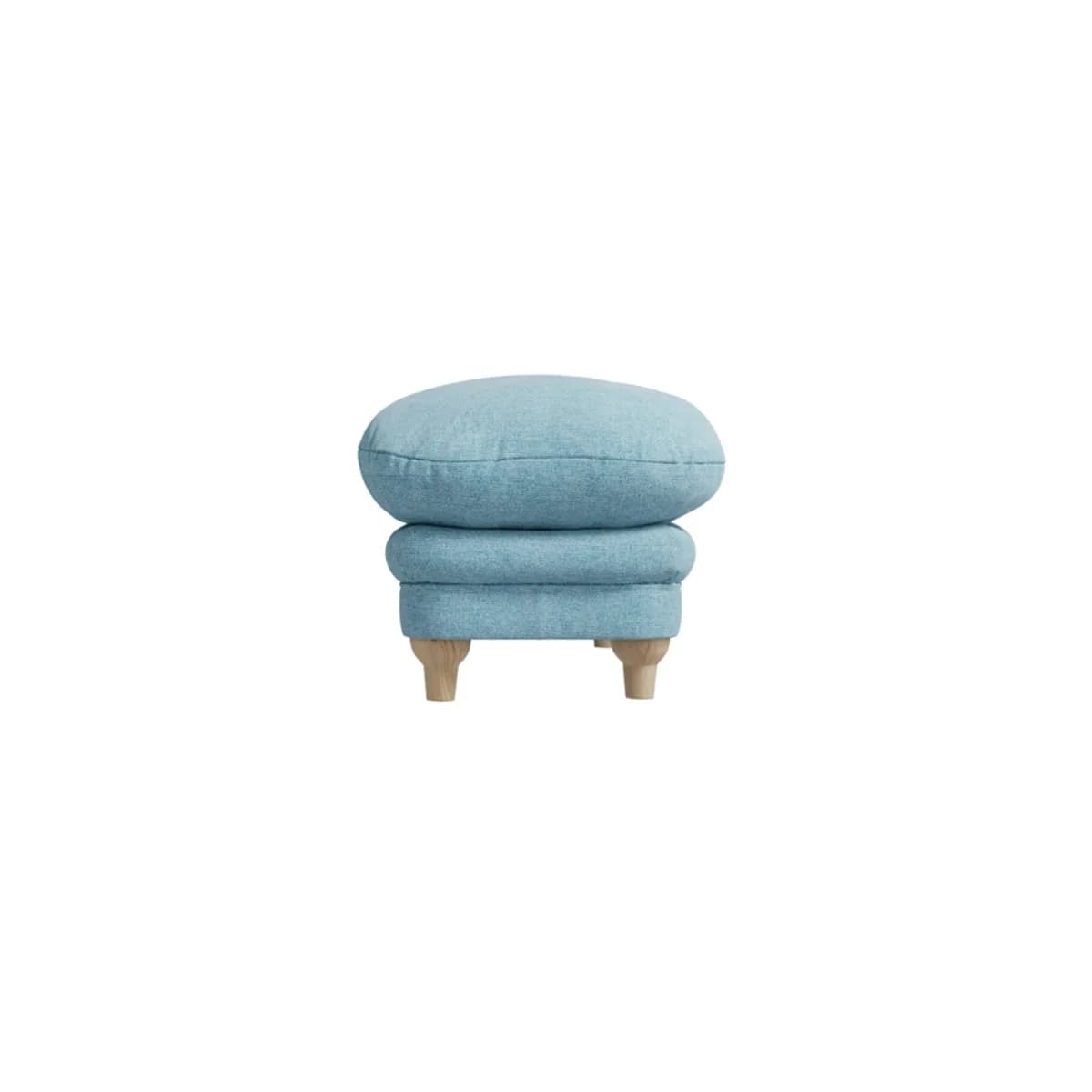 Plumpton Footstool Duck Egg Blue Weave