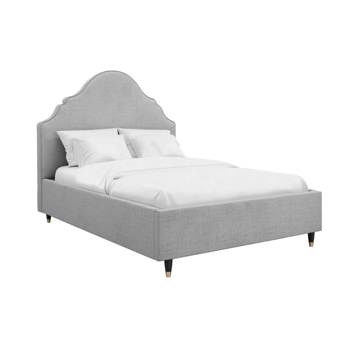 Quince Light Grey King Size Bed