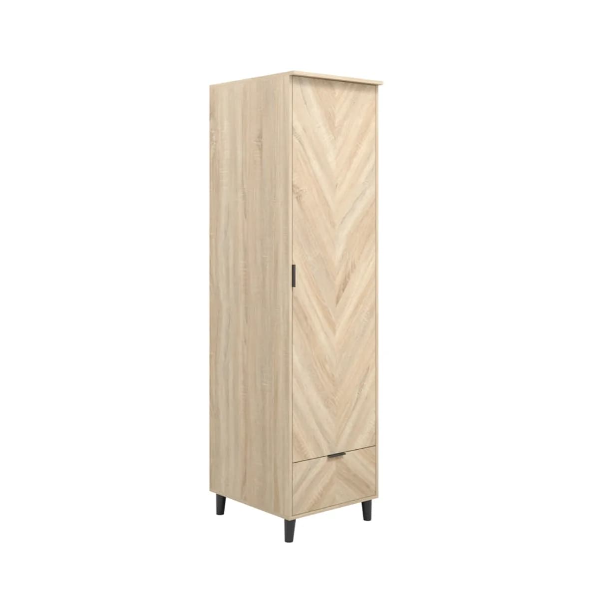 Stockholm Chevron 1 Door Wardrobe