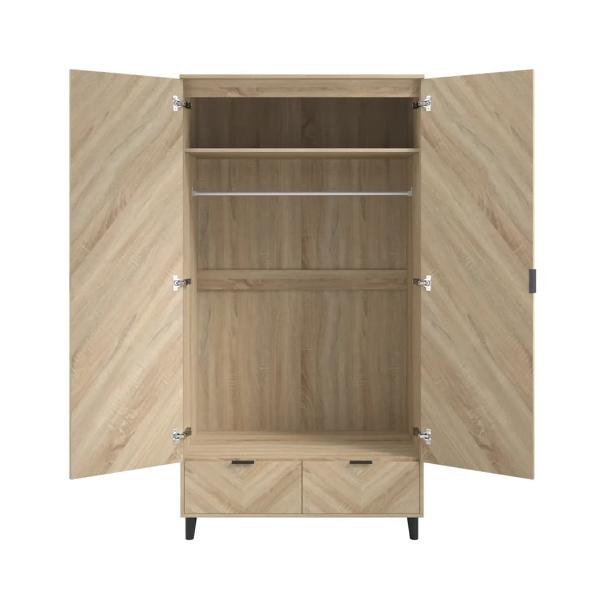 Stockholm Chevron 2 Door Wardrobe
