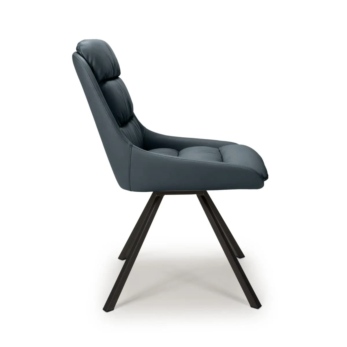 Arnhem Leather Effect Midnight Blue Dining Chair