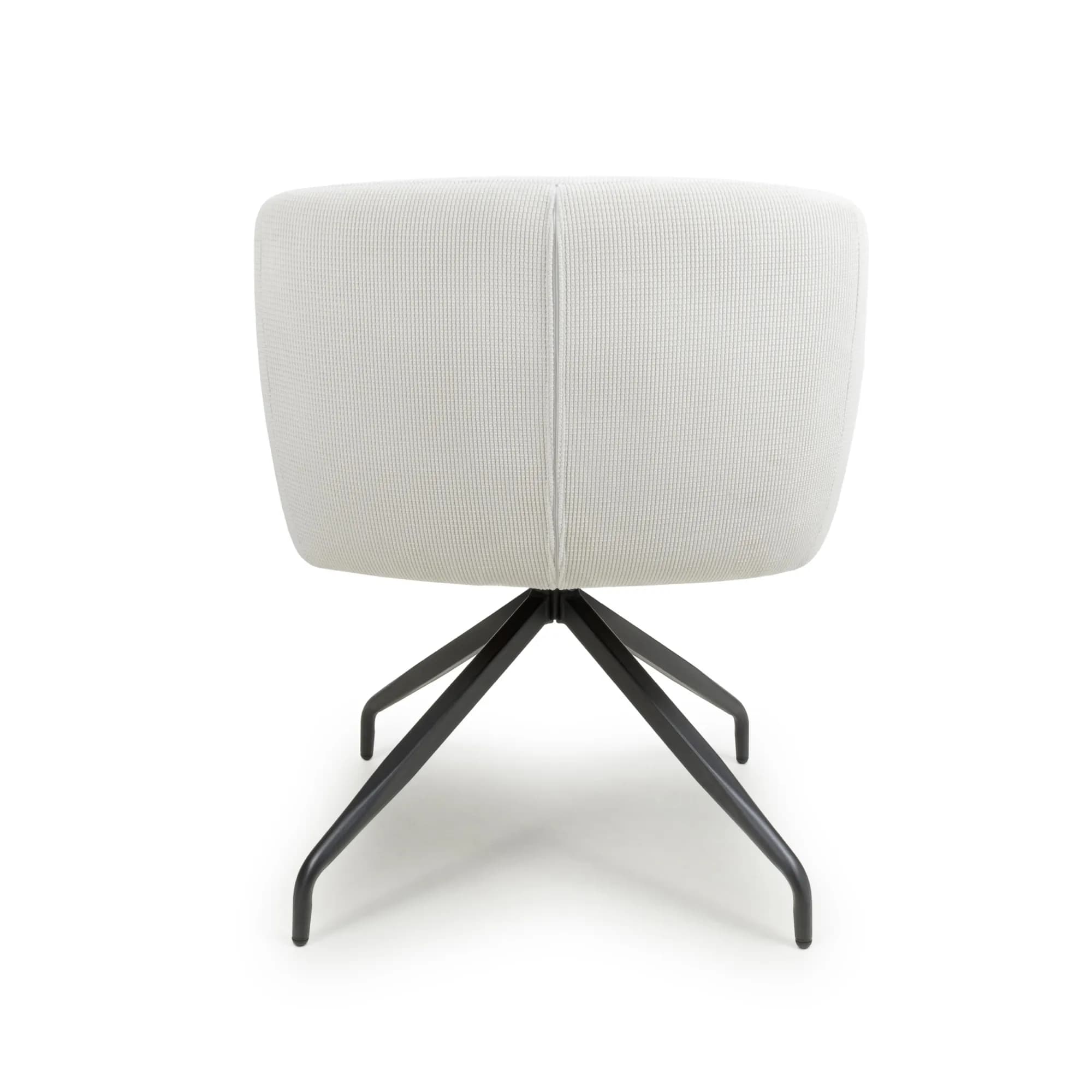 Artemis Corduroy White Swivel Chair