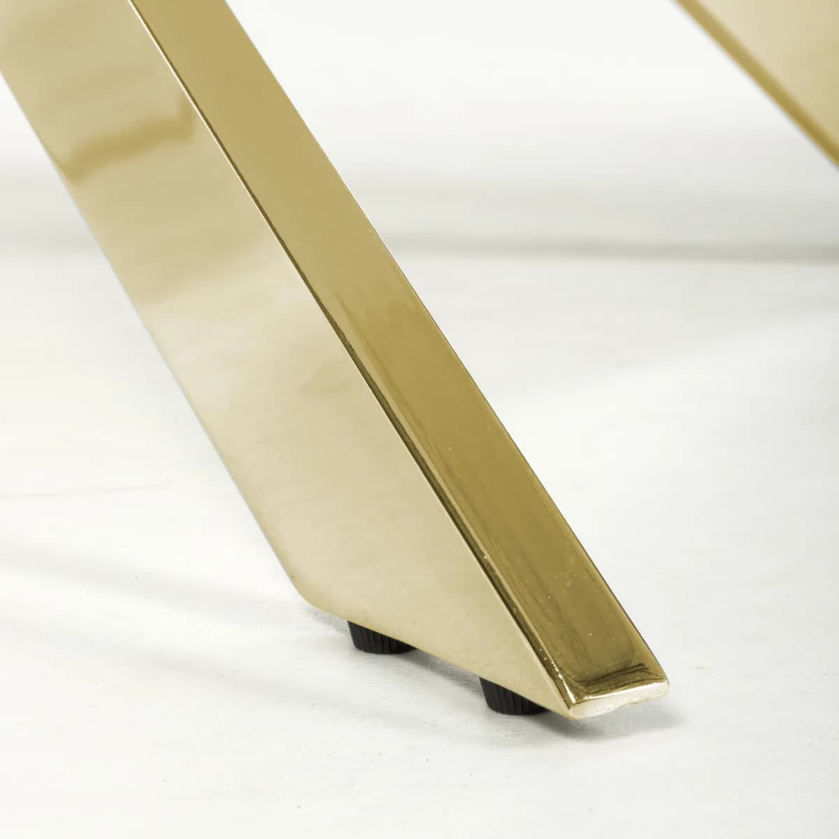 Astoria Medium 1.6m White/Gold Dining Table