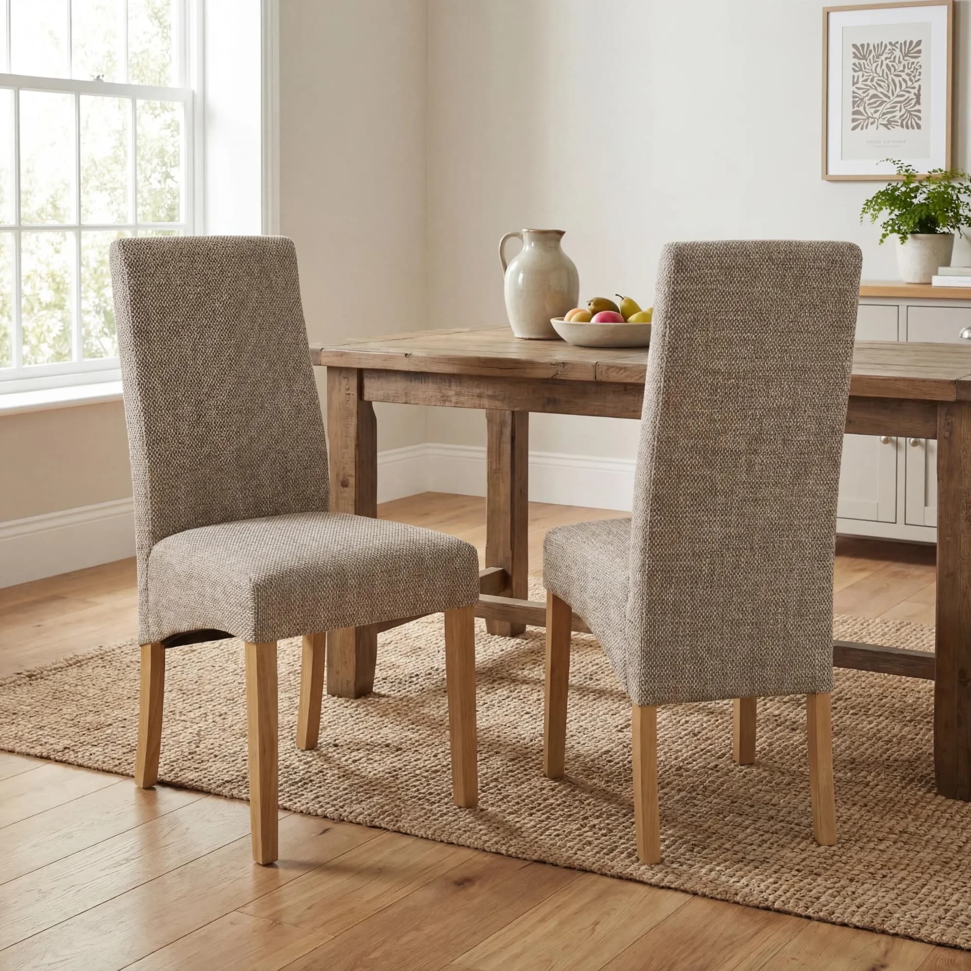 Bailey Tweed Oatmeal Dining Chair