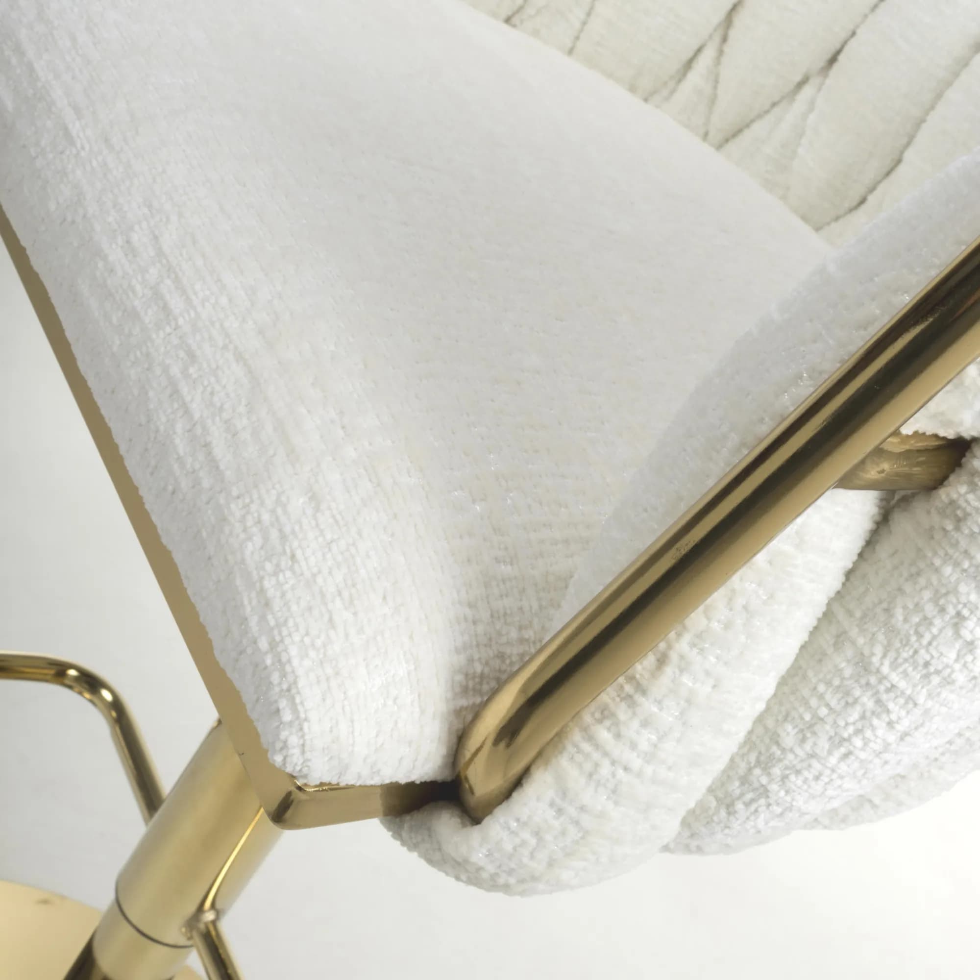 Bellaire Textured Effect Cream Bar Stool