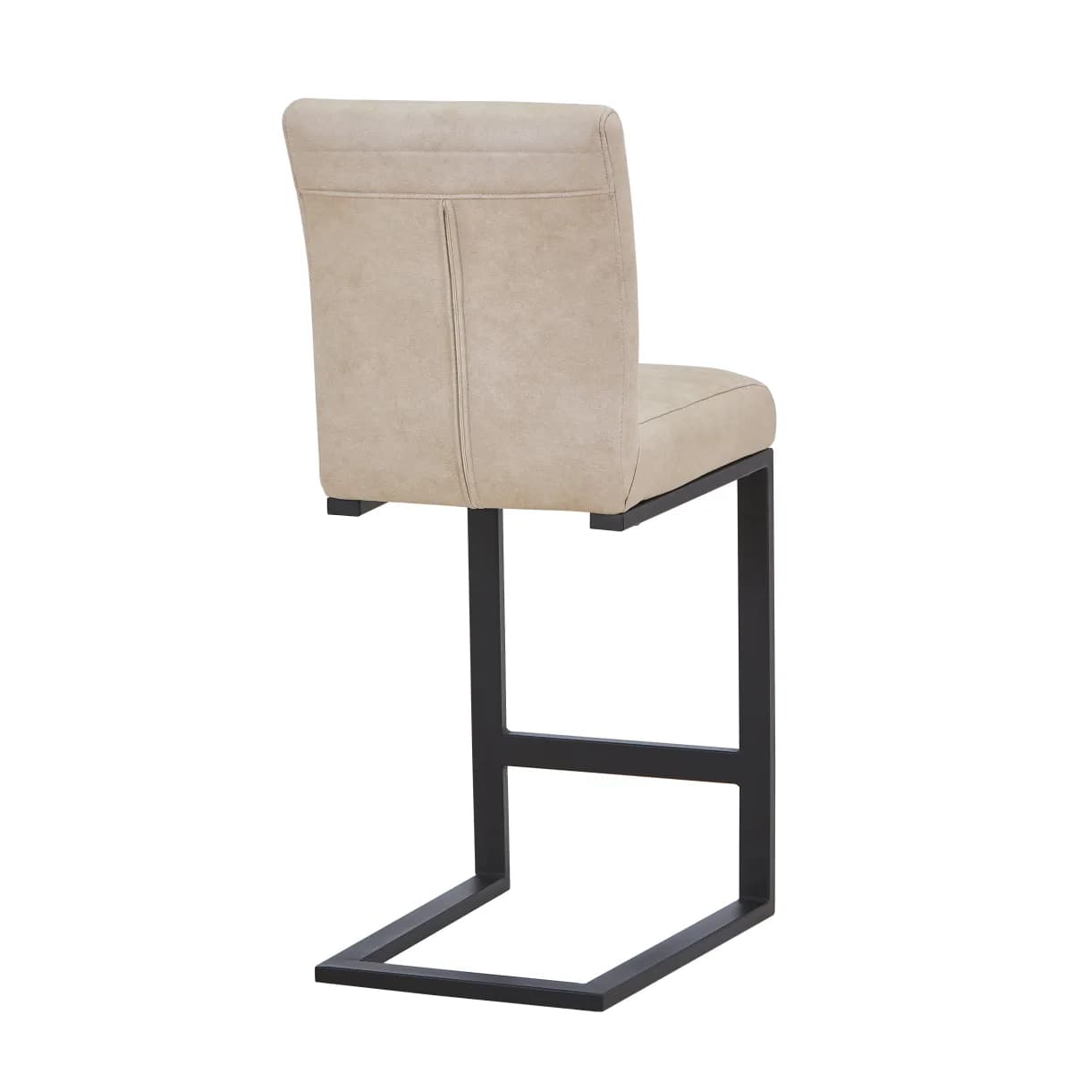 Belvoir Leather Effect Beige Bar Stool