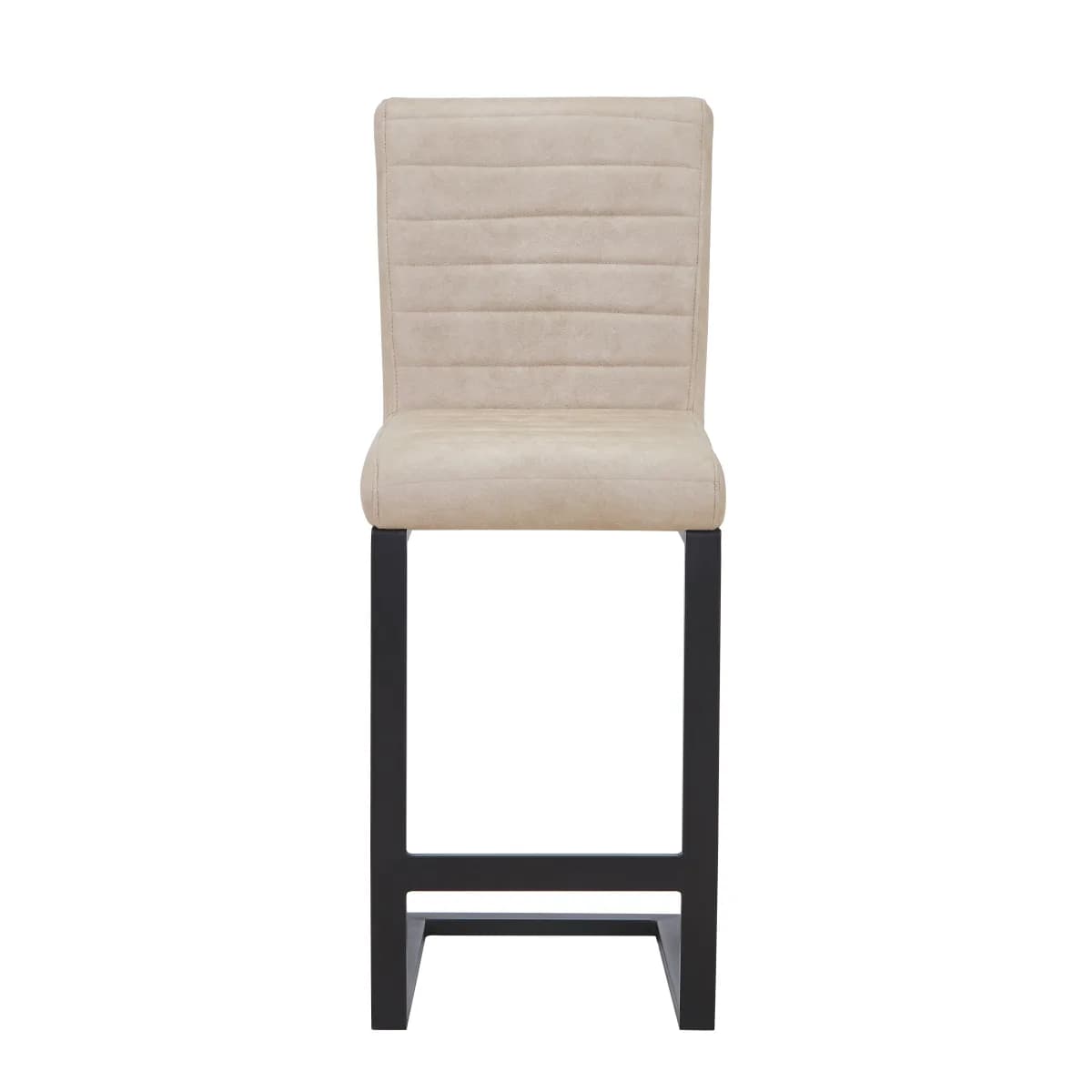 Belvoir Leather Effect Beige Bar Stool