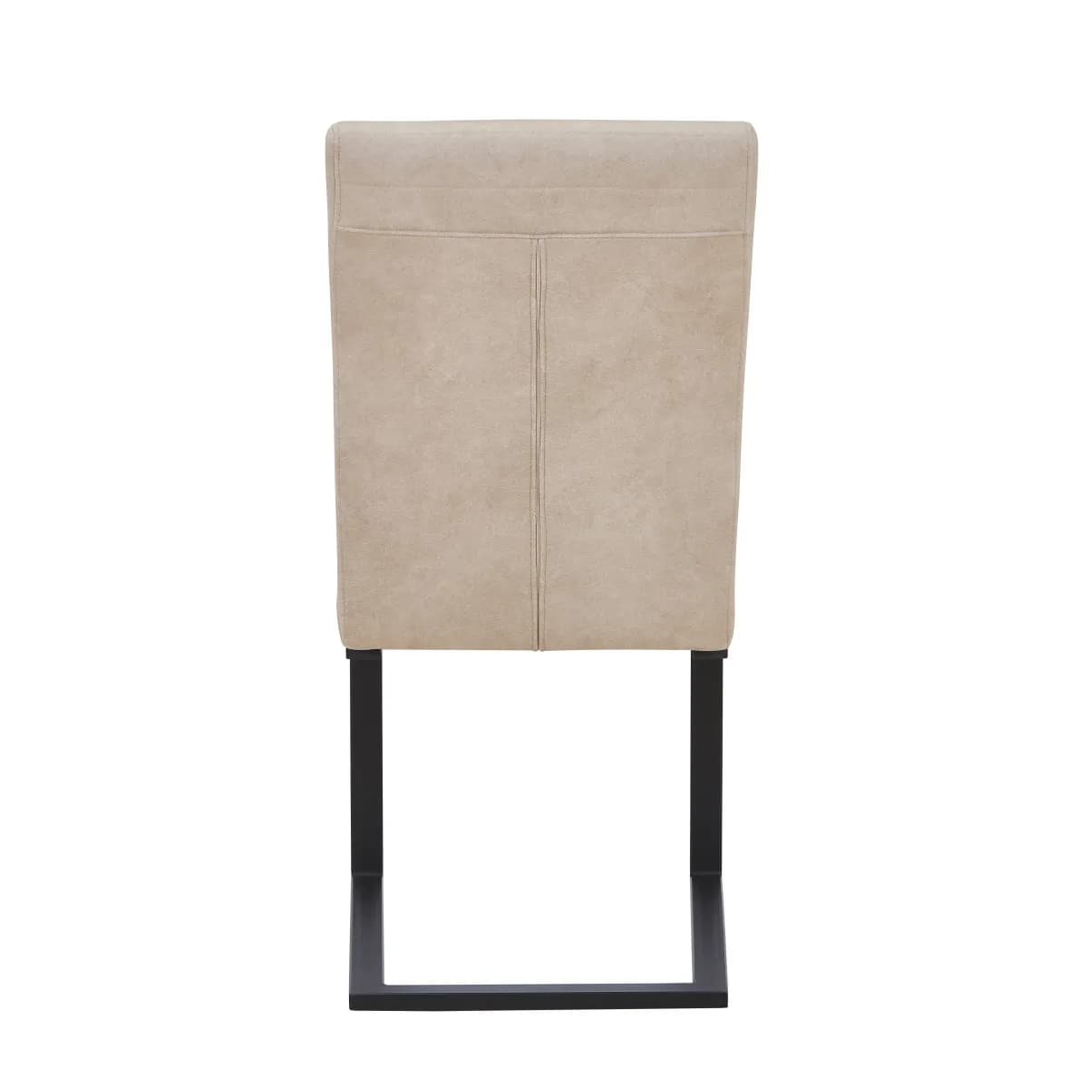 Belvoir Leather Effect Beige Dining Chair